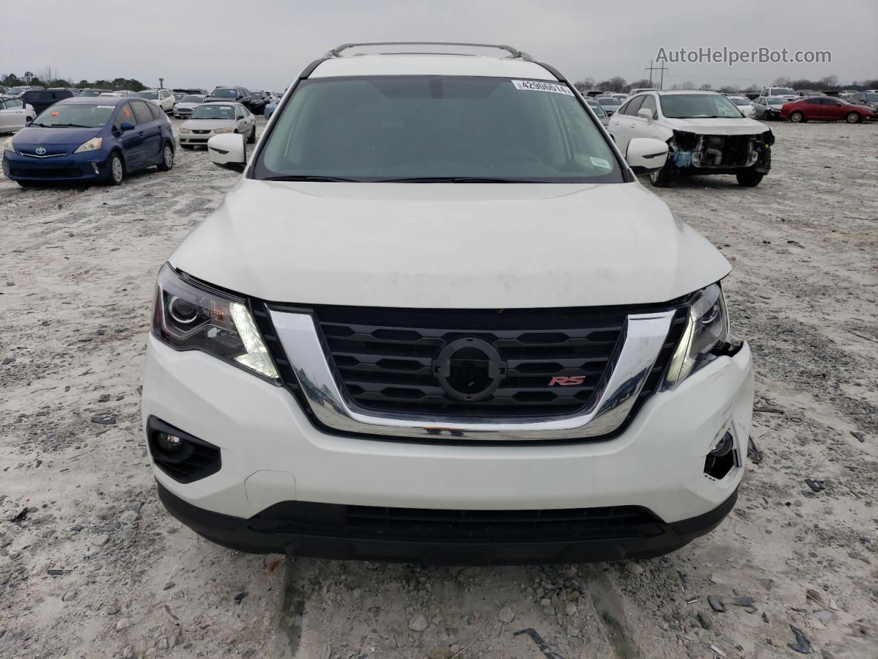 2020 Nissan Pathfinder S White vin: 5N1DR2AN7LC589060