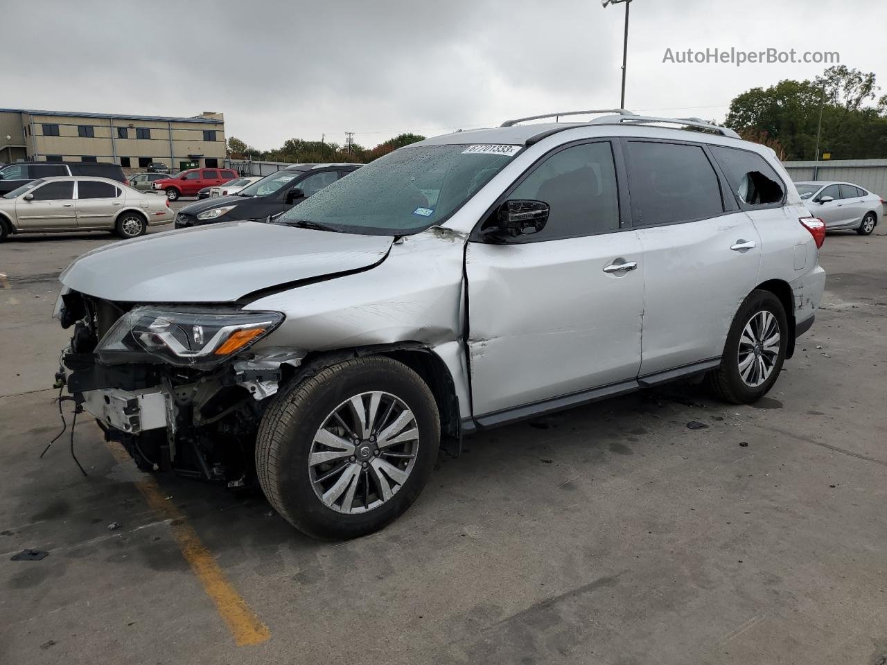 2020 Nissan Pathfinder S Silver vin: 5N1DR2AN7LC609310