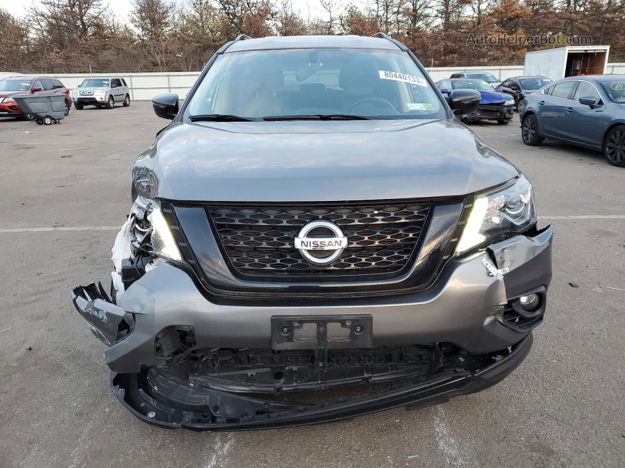 2020 Nissan Pathfinder Sv Серый vin: 5N1DR2BM0LC628951