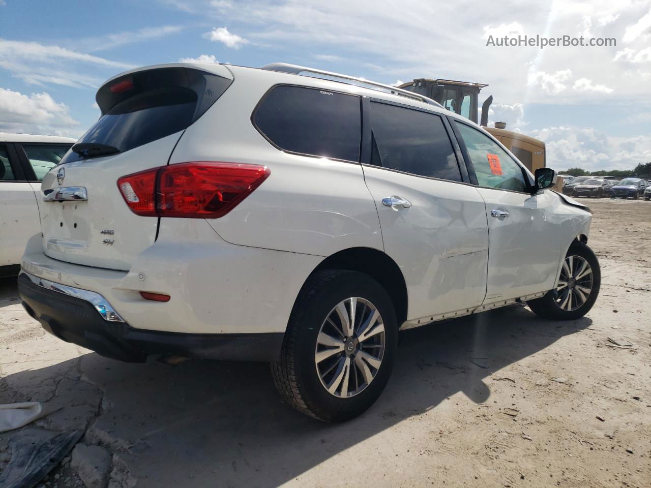 2020 Nissan Pathfinder Sv White vin: 5N1DR2BM1LC581526