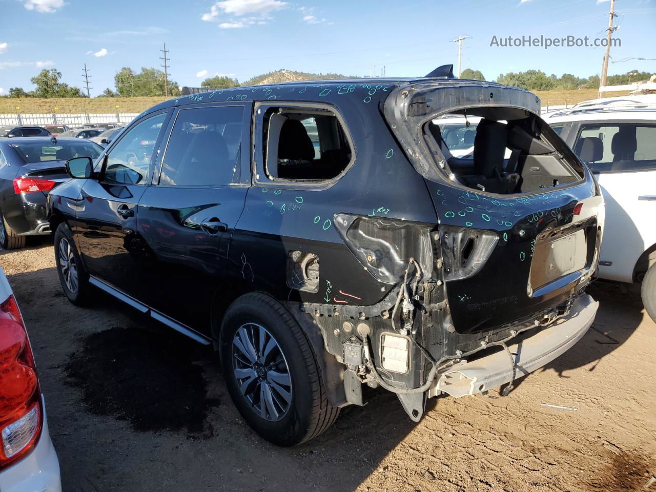 2020 Nissan Pathfinder Sv Black vin: 5N1DR2BM4LC581360