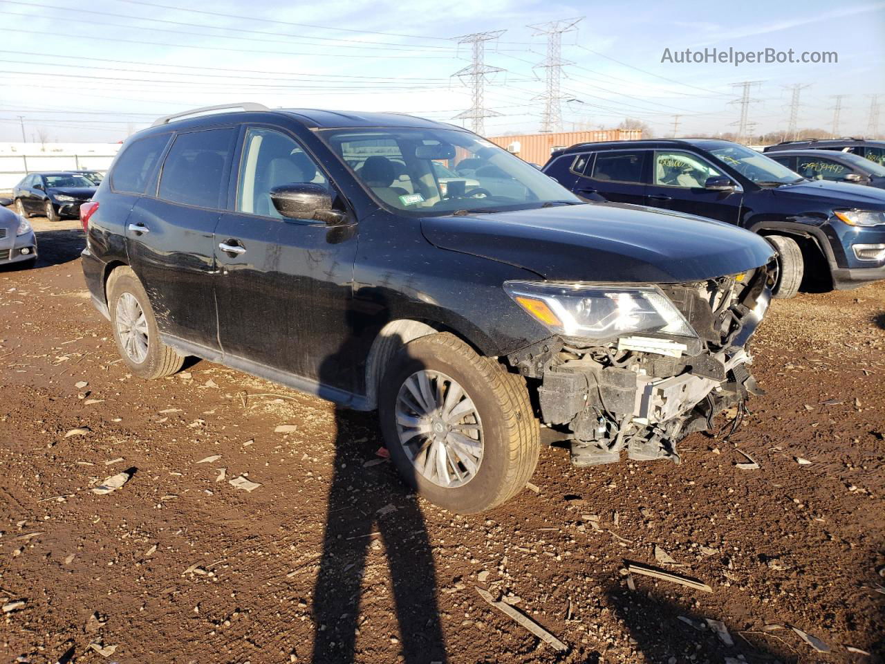 2020 Nissan Pathfinder Sv Черный vin: 5N1DR2BM5LC584428