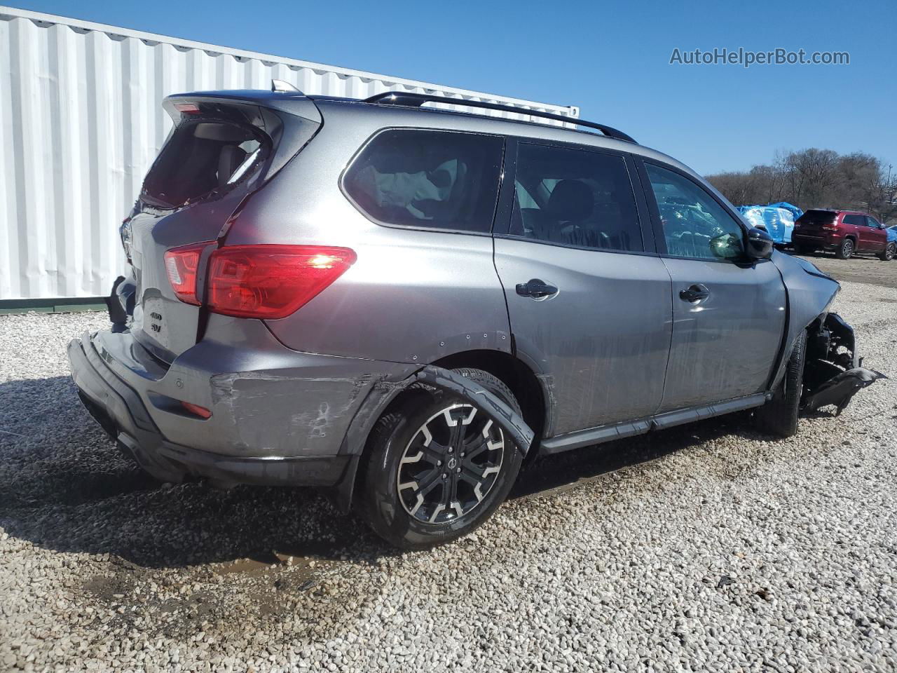 2020 Nissan Pathfinder Sv Серый vin: 5N1DR2BM6LC643602