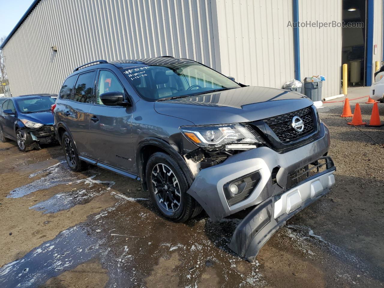 2020 Nissan Pathfinder Sv Серый vin: 5N1DR2BM9LC609248