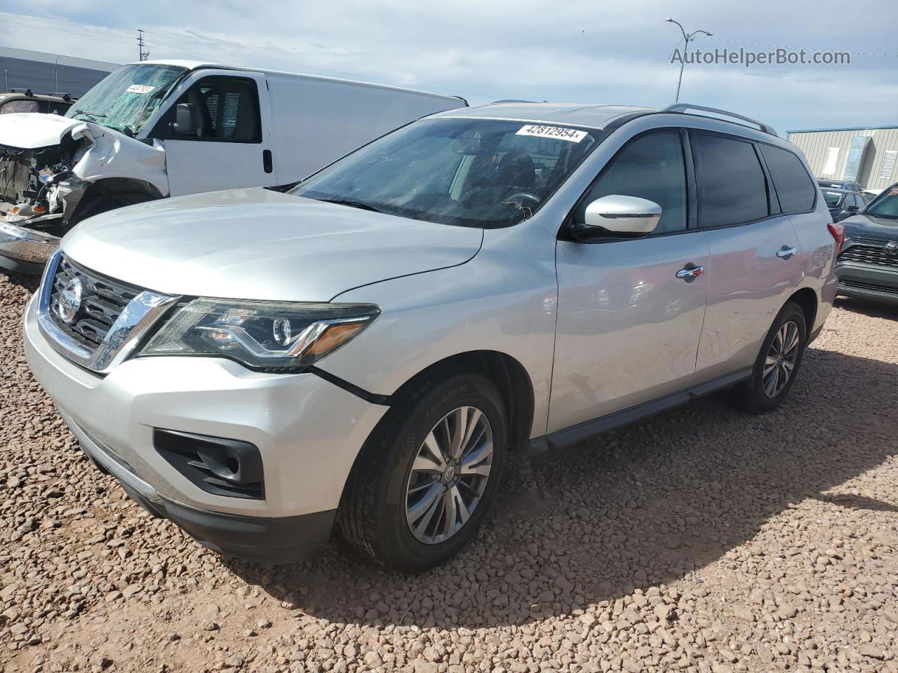 2020 Nissan Pathfinder Sv Silver vin: 5N1DR2BMXLC583808