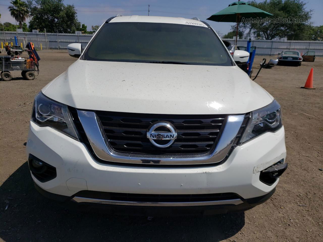 2020 Nissan Pathfinder Sv White vin: 5N1DR2BN1LC602903