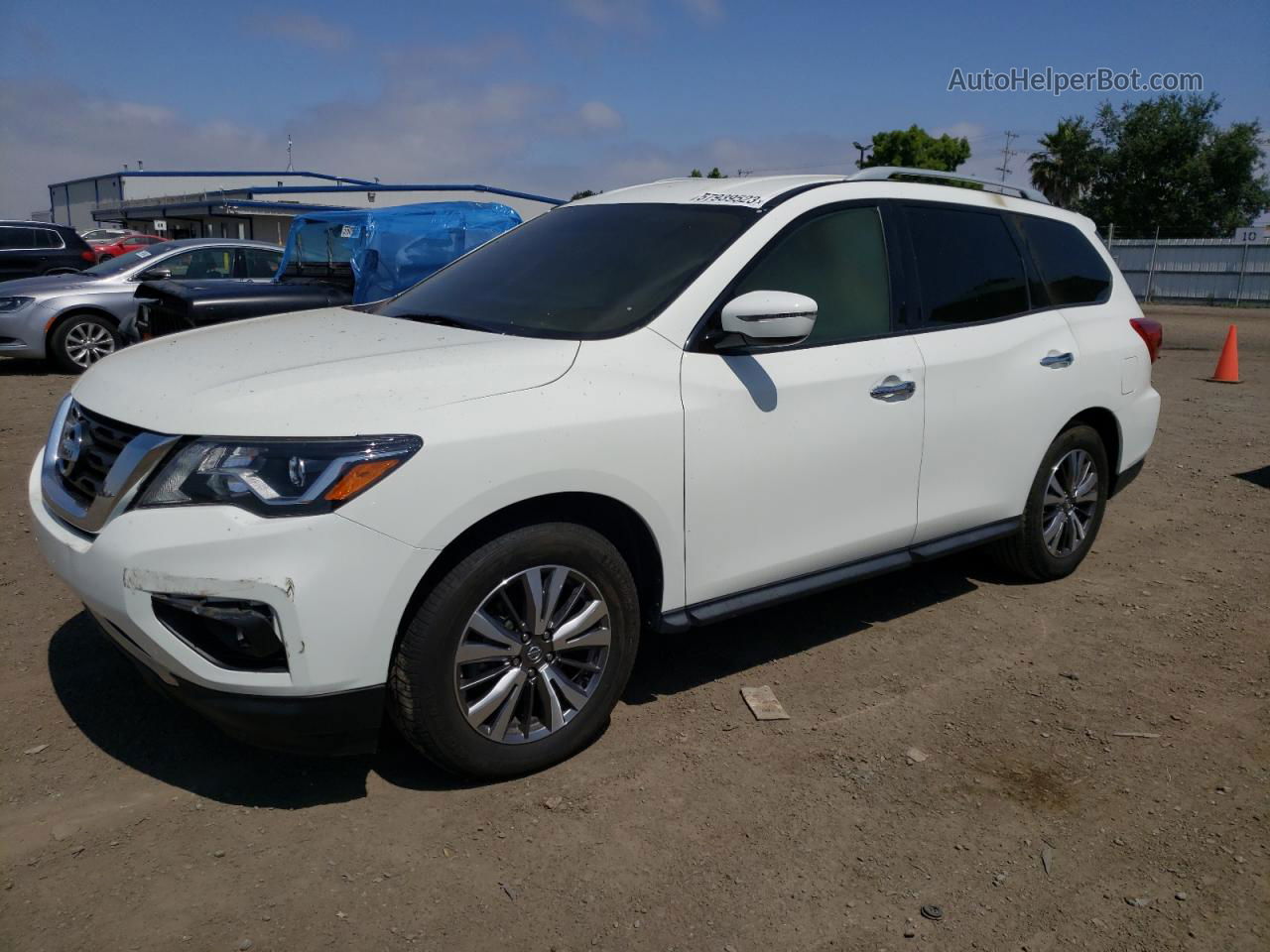 2020 Nissan Pathfinder Sv White vin: 5N1DR2BN1LC602903