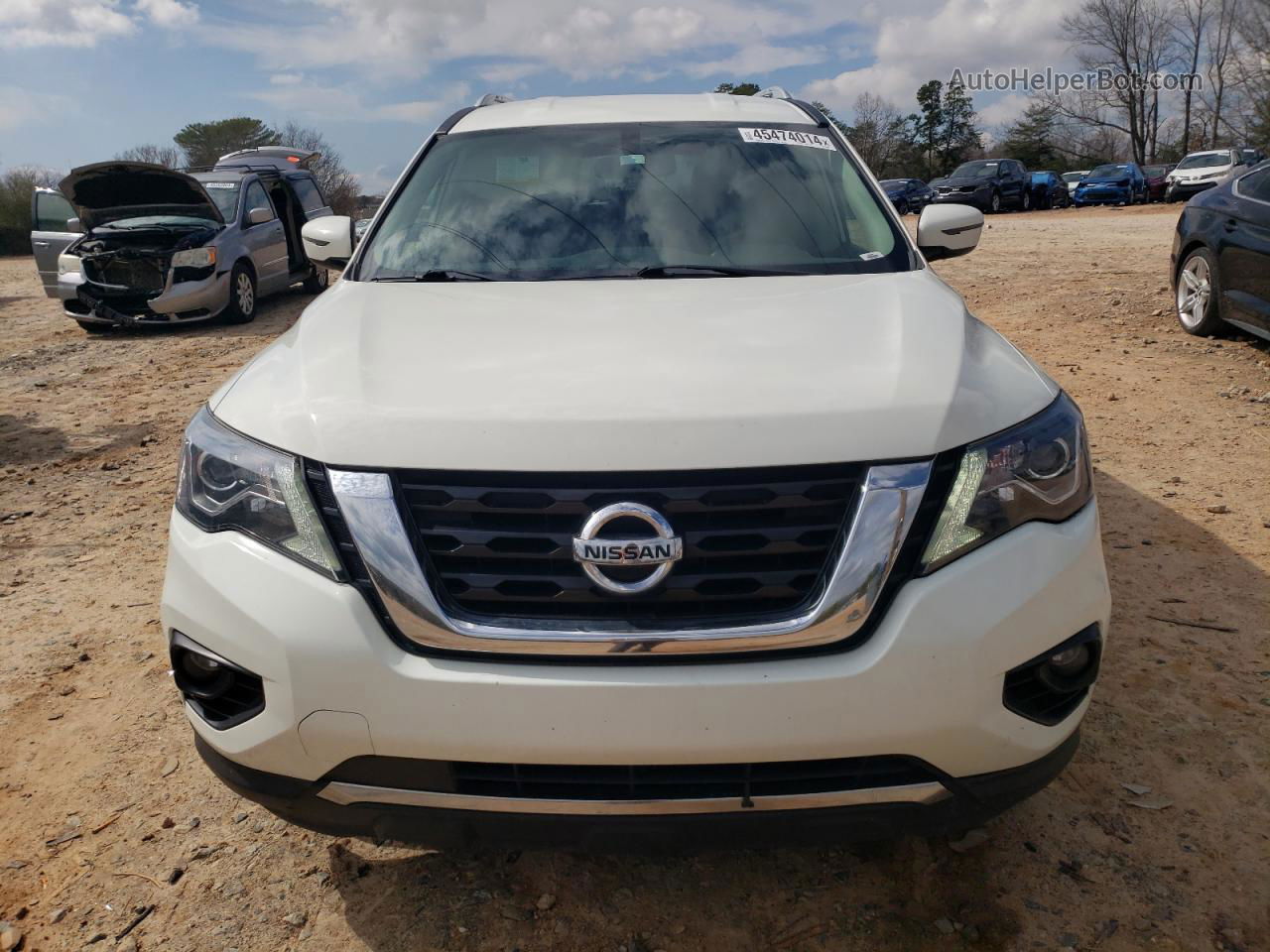 2020 Nissan Pathfinder Sv White vin: 5N1DR2BN1LC648506