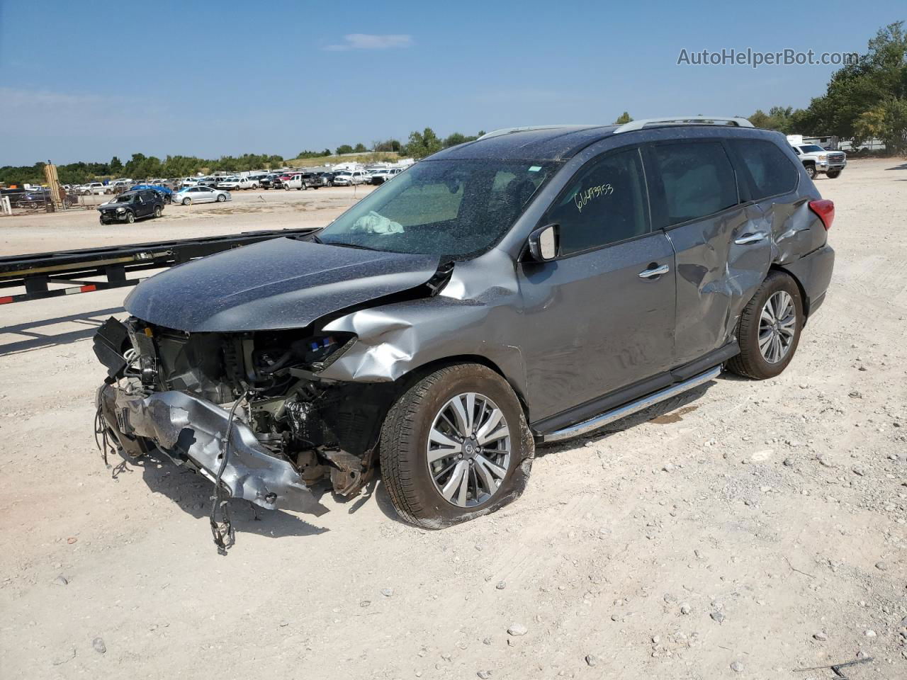 2020 Nissan Pathfinder Sv Gray vin: 5N1DR2BN2LC592091