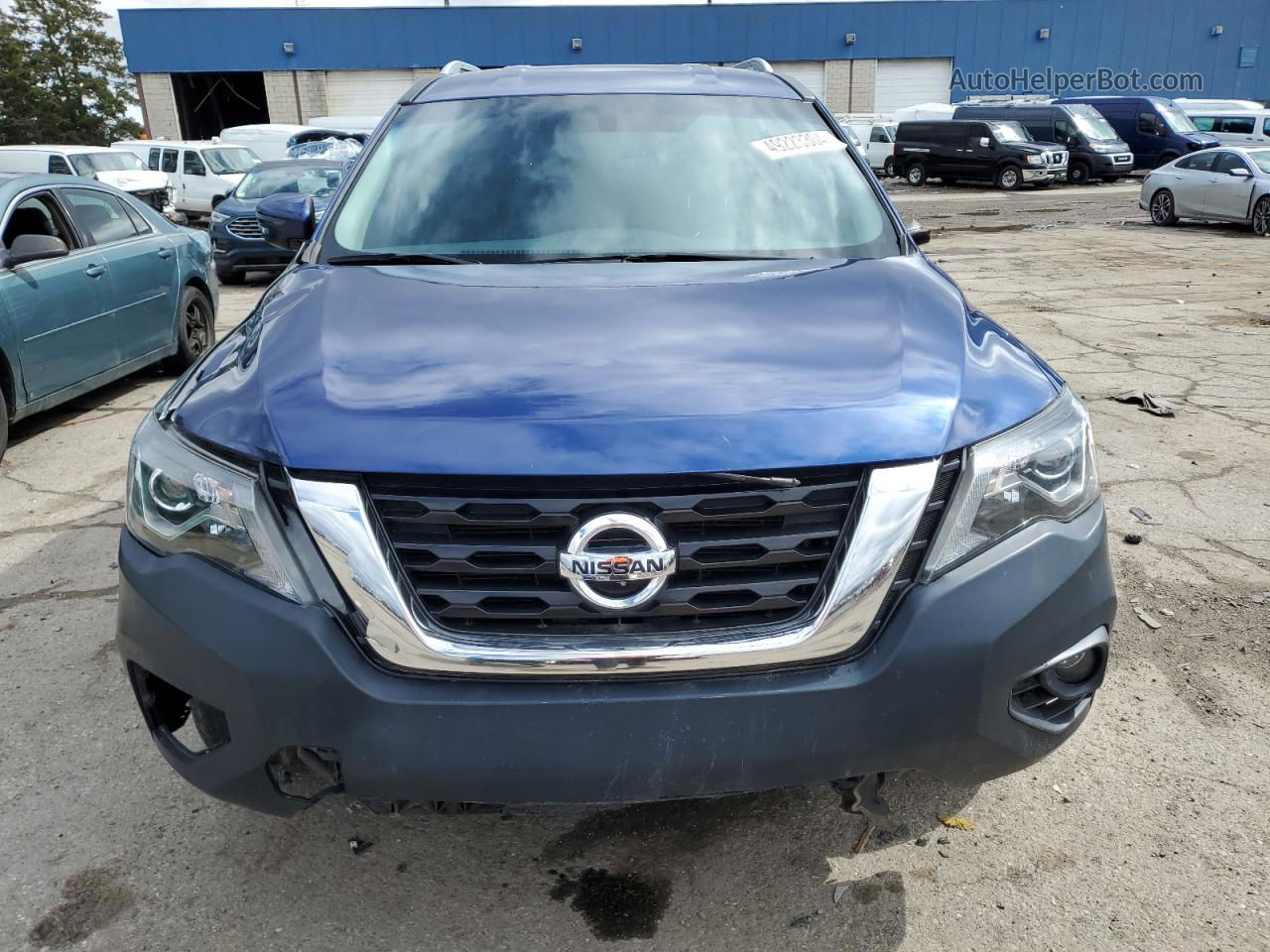 2020 Nissan Pathfinder Sv Синий vin: 5N1DR2BN6LC585872