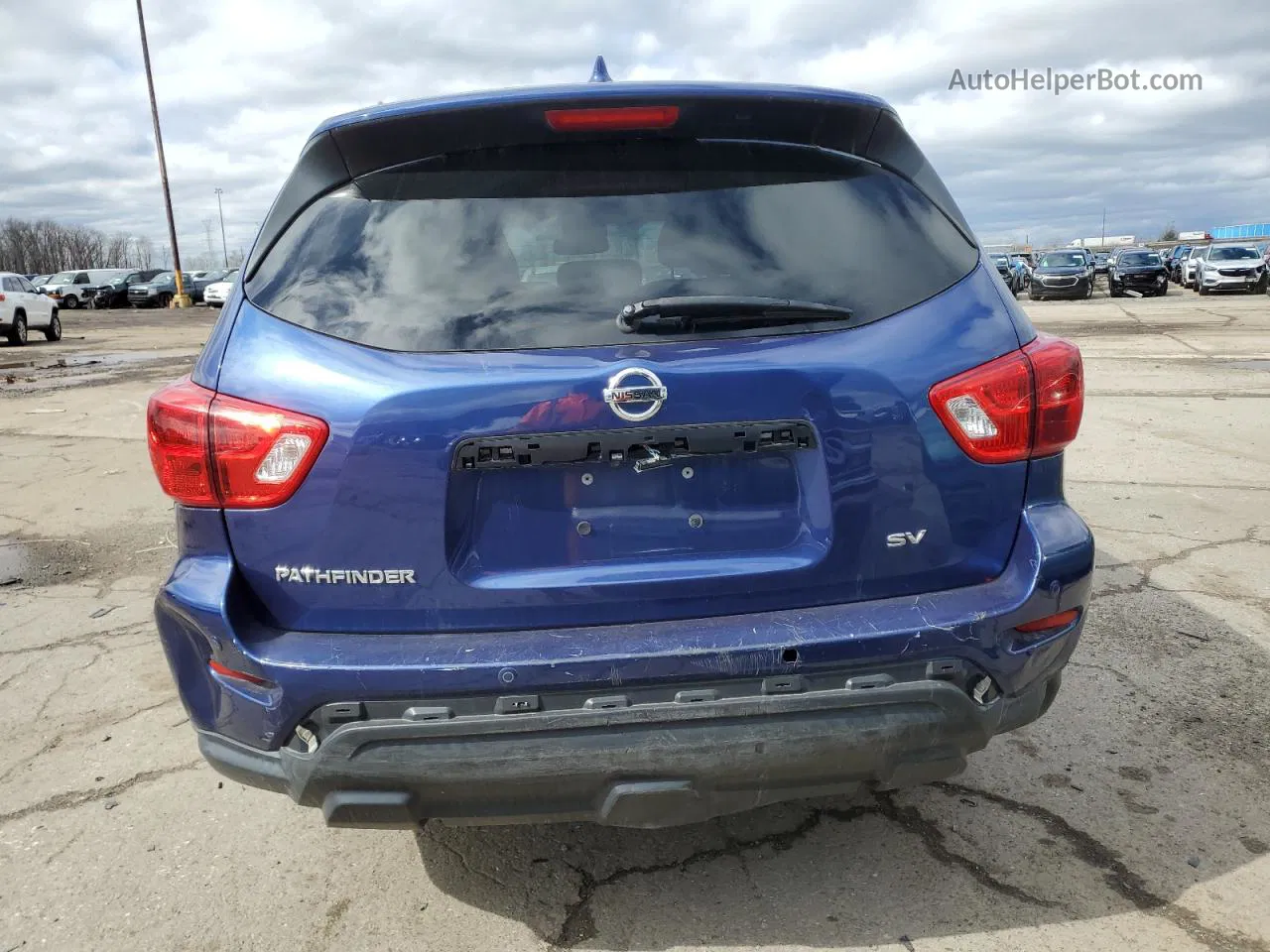 2020 Nissan Pathfinder Sv Синий vin: 5N1DR2BN6LC585872