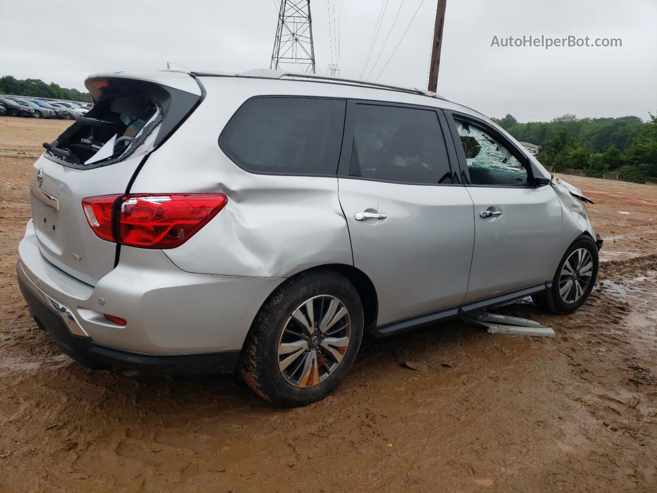 2020 Nissan Pathfinder Sv Silver vin: 5N1DR2BN9LC603667