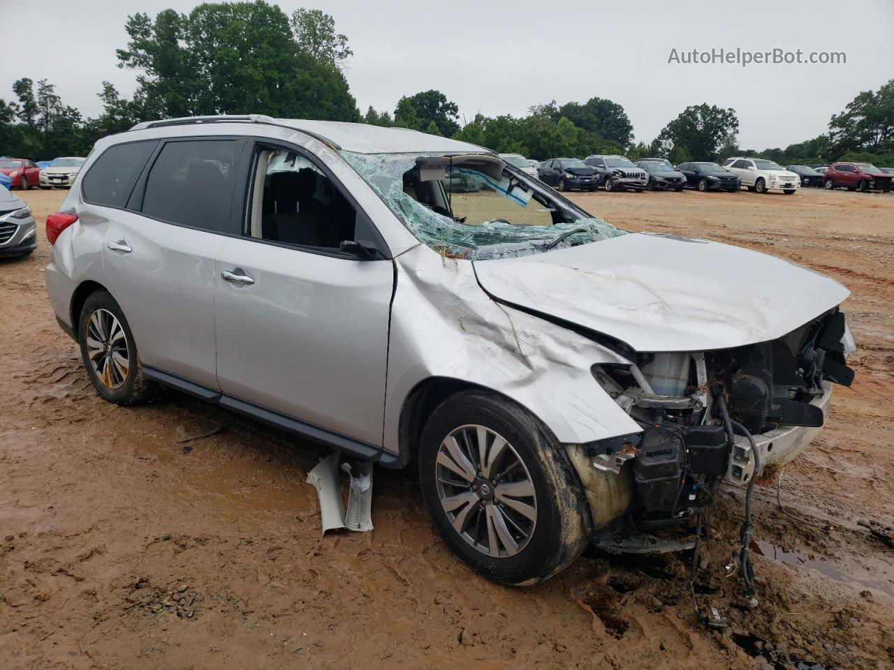 2020 Nissan Pathfinder Sv Silver vin: 5N1DR2BN9LC603667