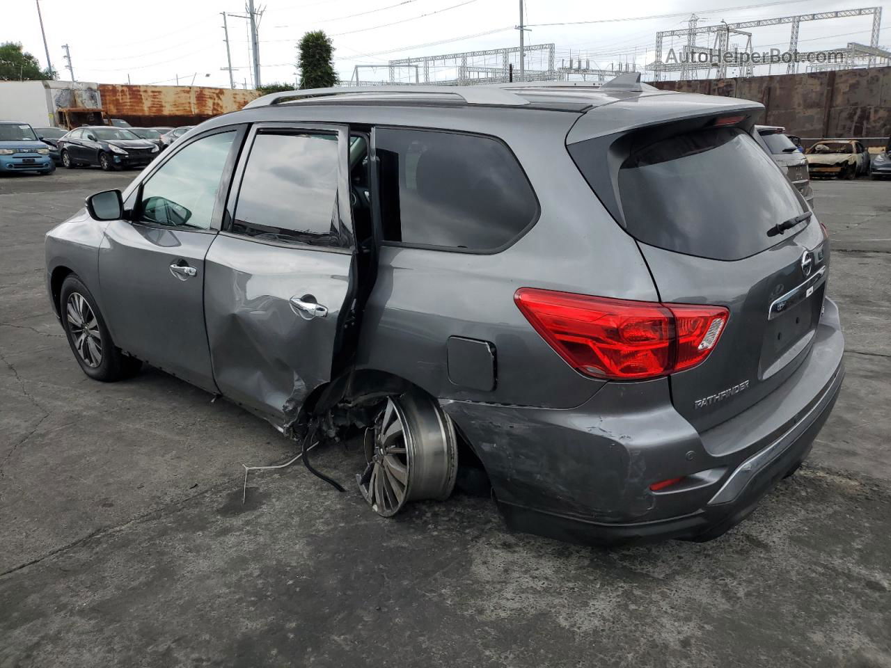 2020 Nissan Pathfinder Sv Gray vin: 5N1DR2BNXLC576754