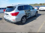 2020 Nissan Pathfinder Sv 2wd Silver vin: 5N1DR2BNXLC616492