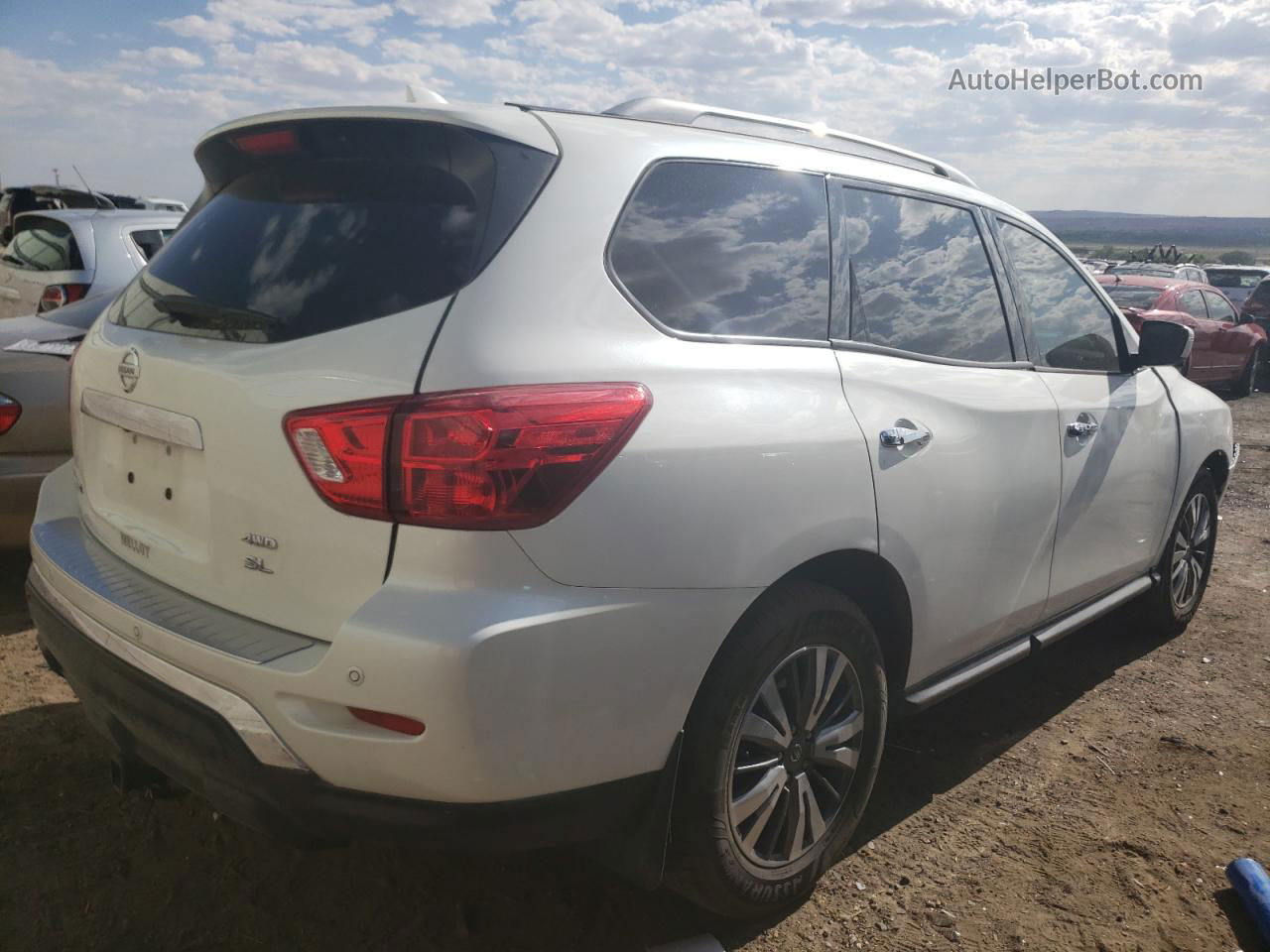 2020 Nissan Pathfinder Sl White vin: 5N1DR2CM0LC641326