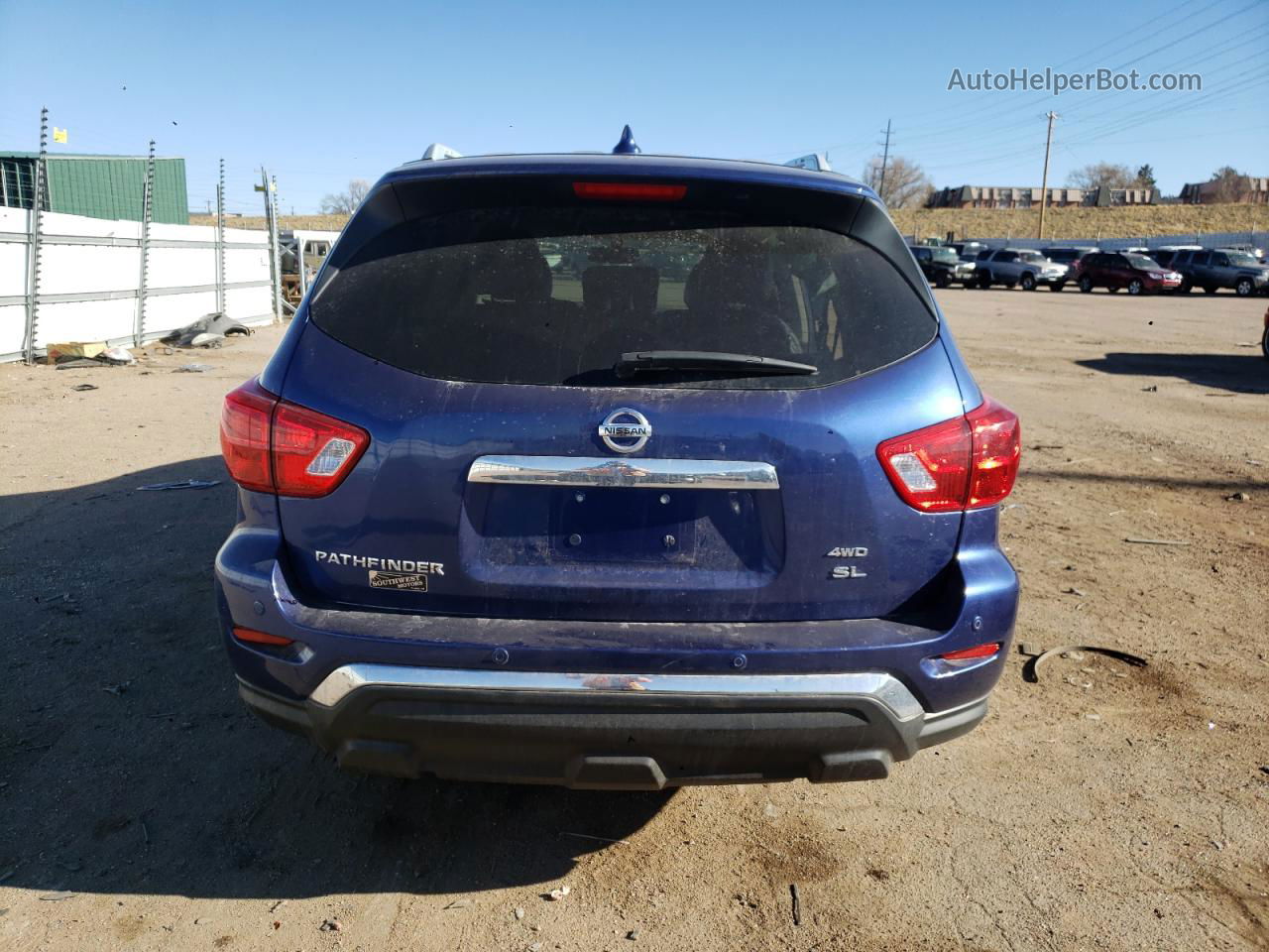 2020 Nissan Pathfinder Sl Blue vin: 5N1DR2CM5LC584797