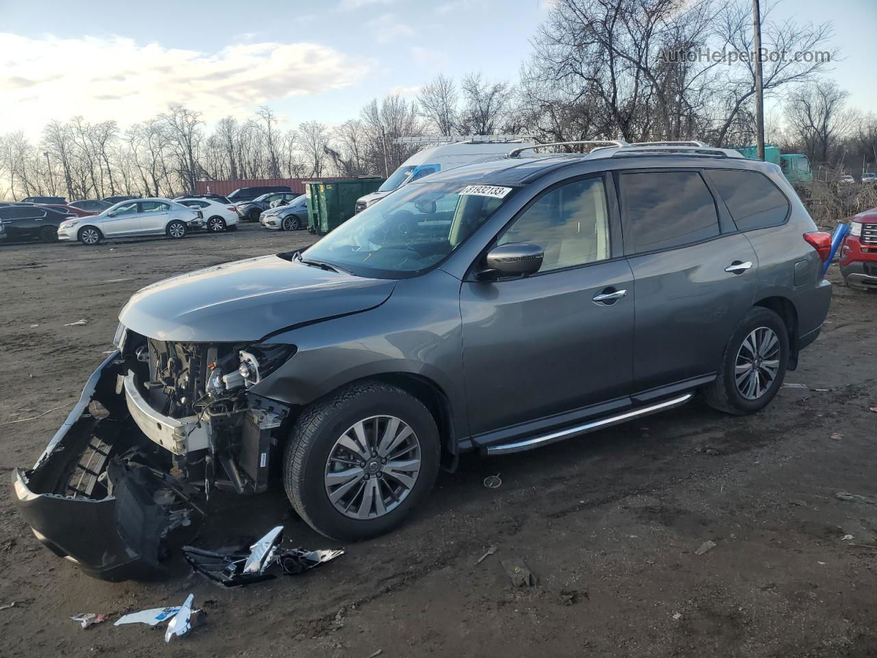 2020 Nissan Pathfinder Sl Gray vin: 5N1DR2CM7LC627519