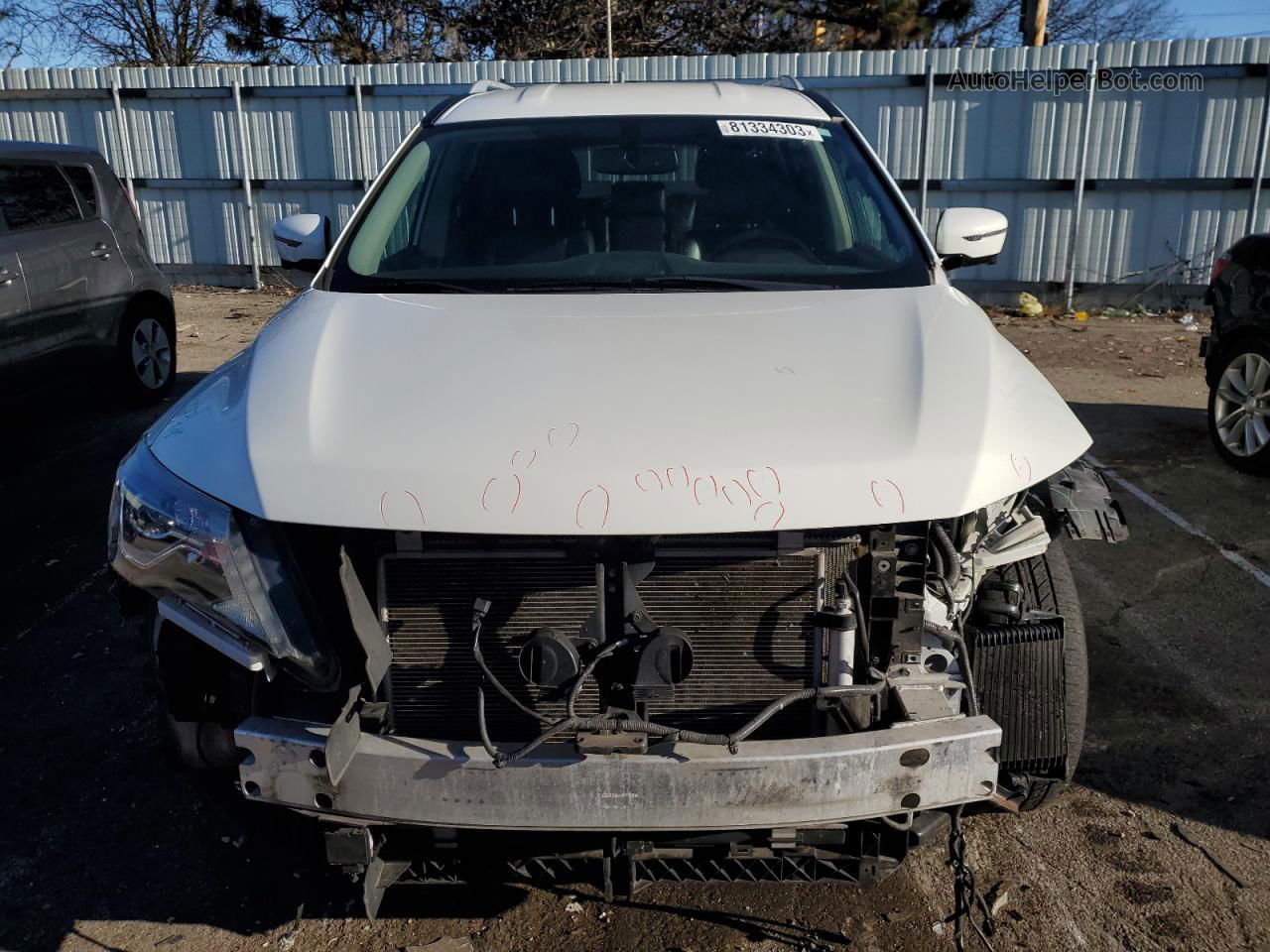 2020 Nissan Pathfinder Sl White vin: 5N1DR2CM8LC580856