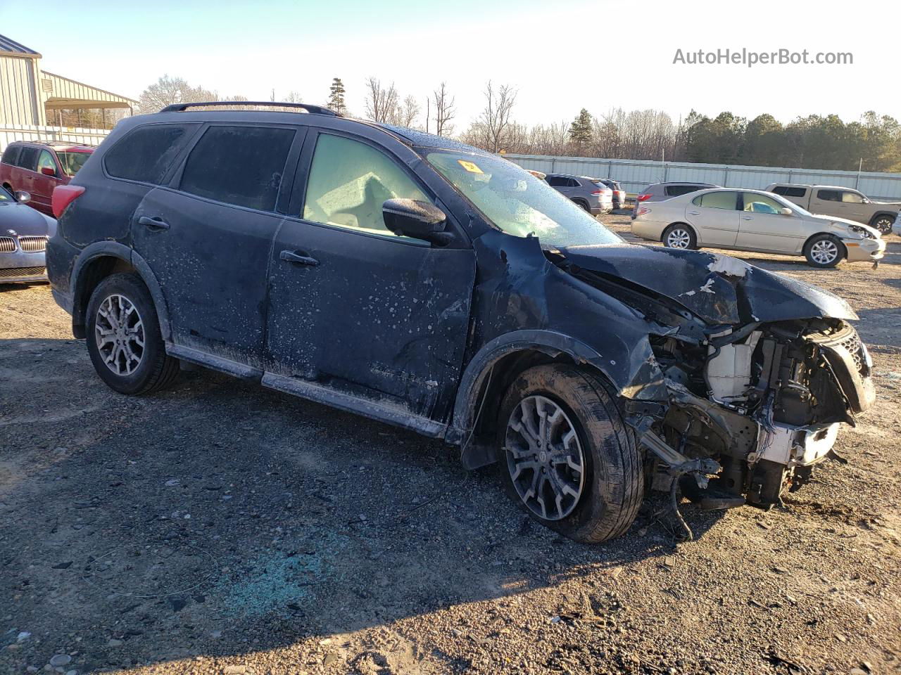 2020 Nissan Pathfinder Sl Black vin: 5N1DR2CM9LC645567