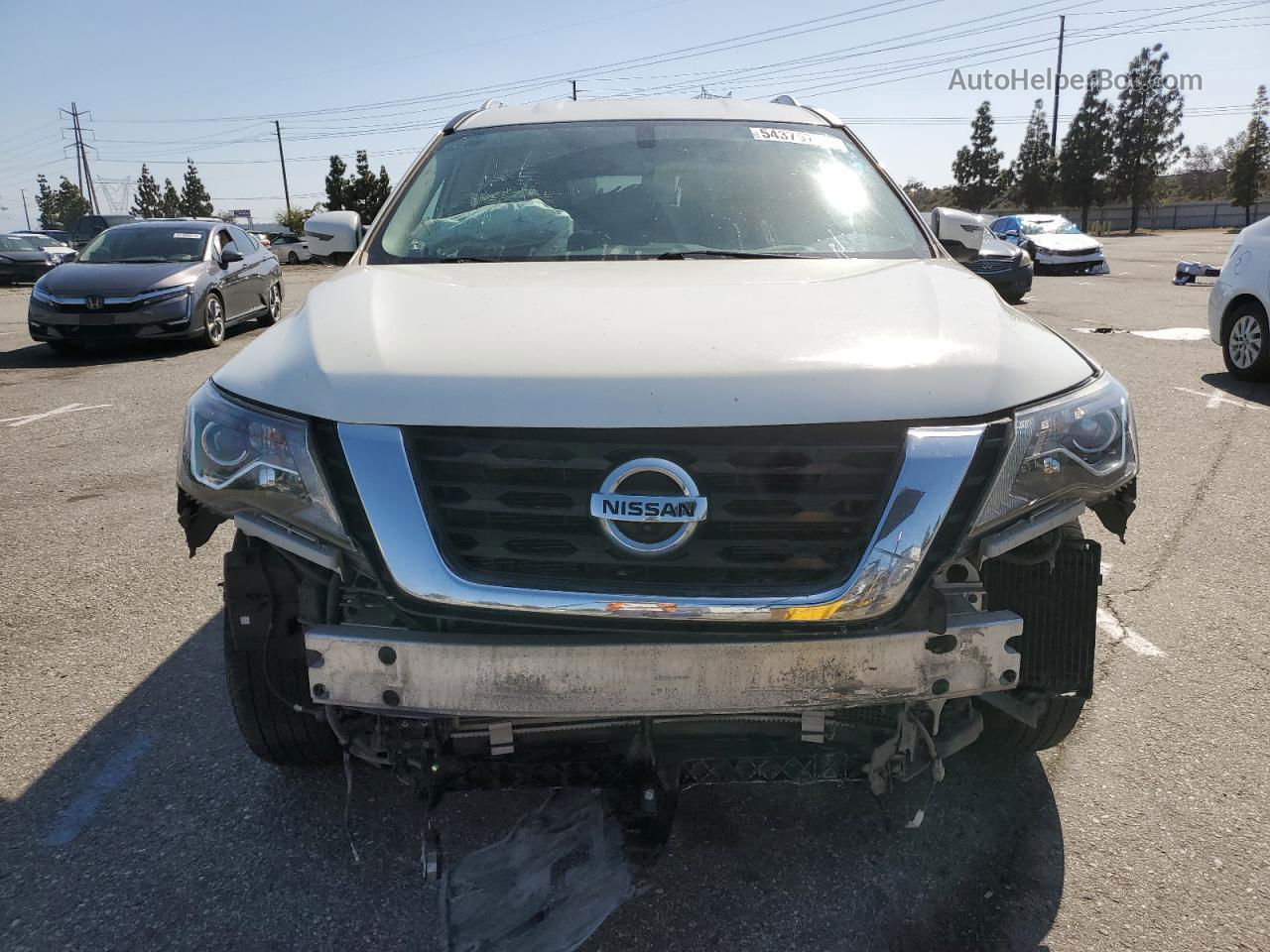 2020 Nissan Pathfinder Sl White vin: 5N1DR2CN3LC590977