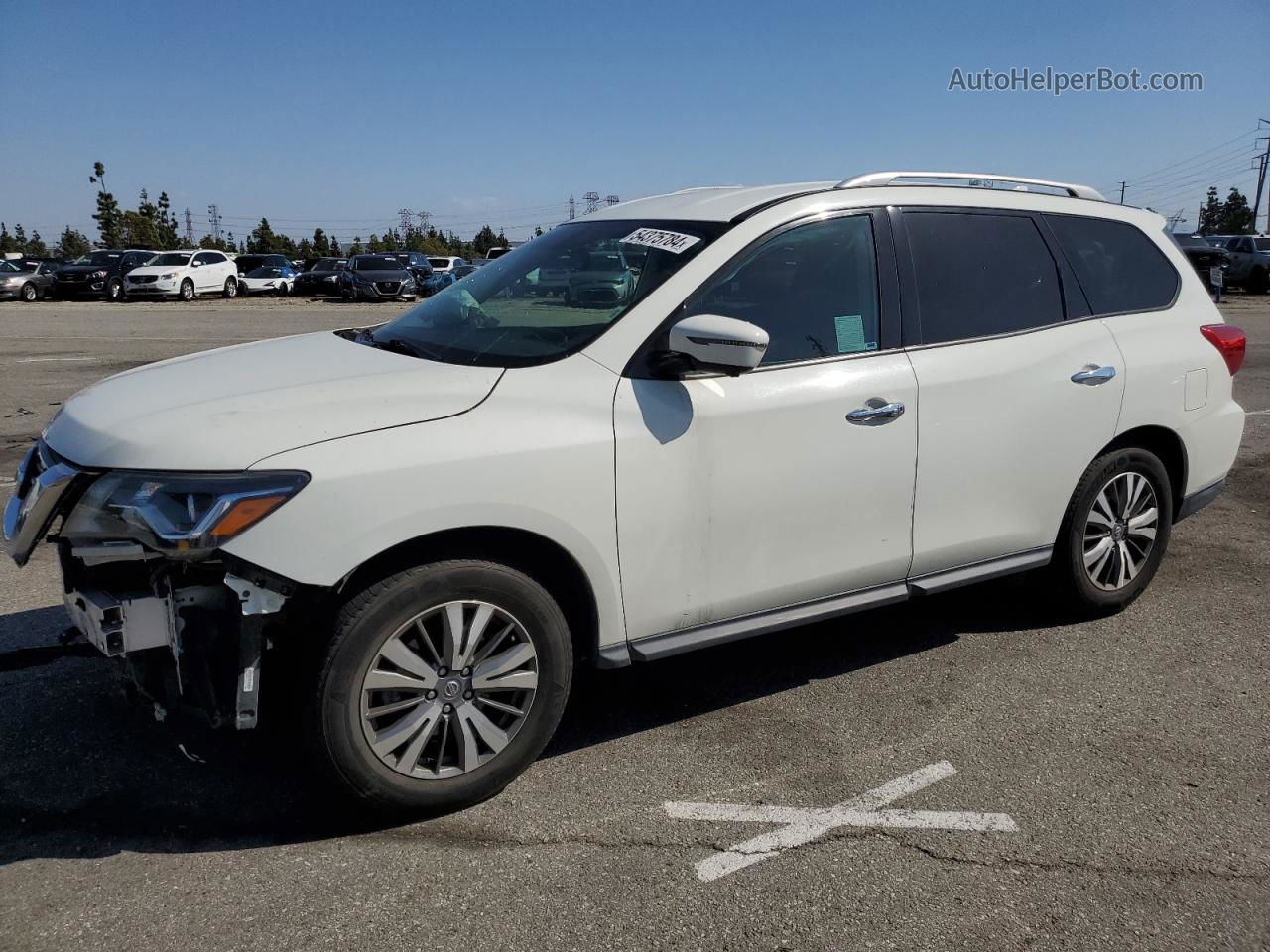 2020 Nissan Pathfinder Sl White vin: 5N1DR2CN3LC590977