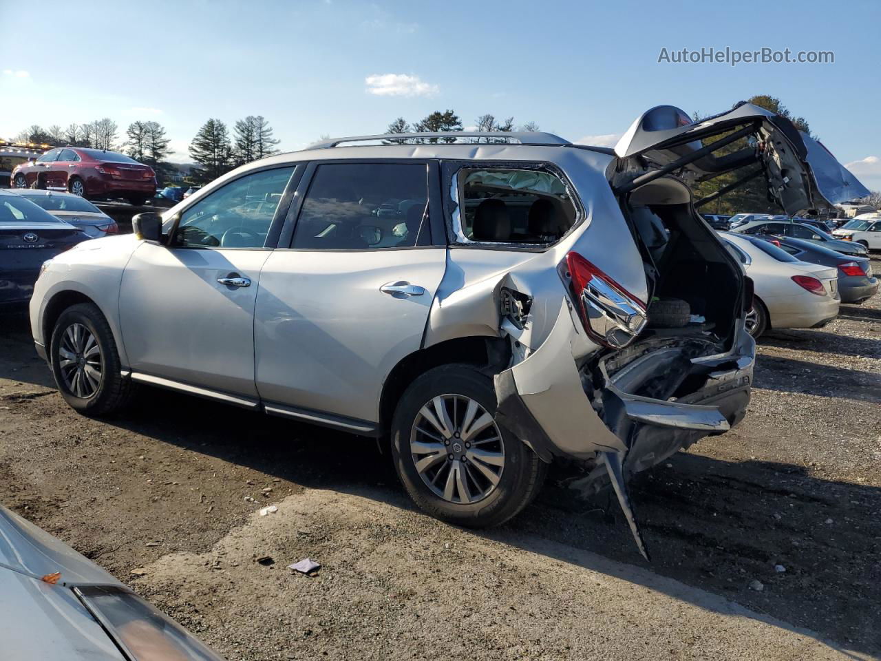 2020 Nissan Pathfinder Sl Silver vin: 5N1DR2CN7LC585586