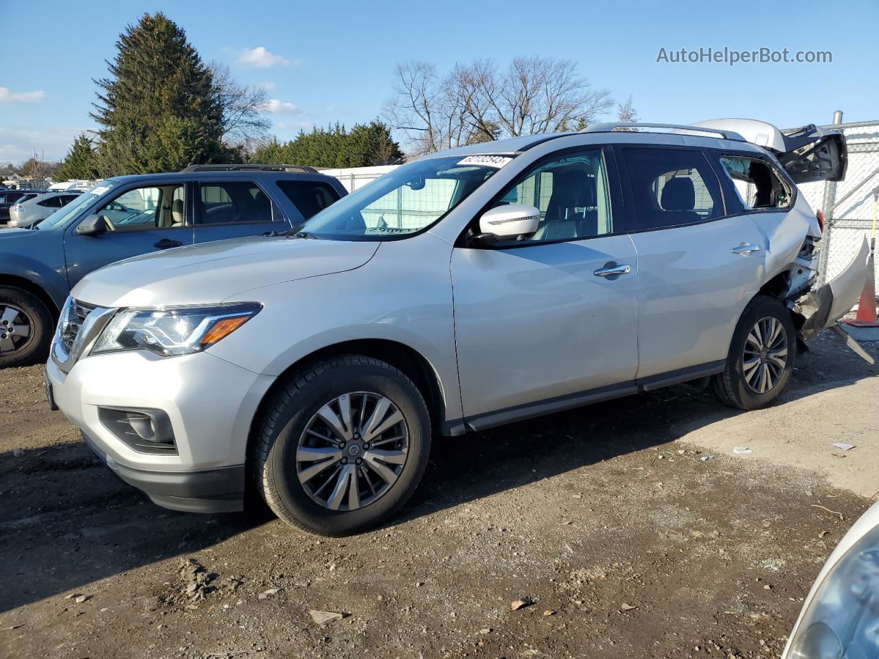 2020 Nissan Pathfinder Sl Silver vin: 5N1DR2CN7LC585586