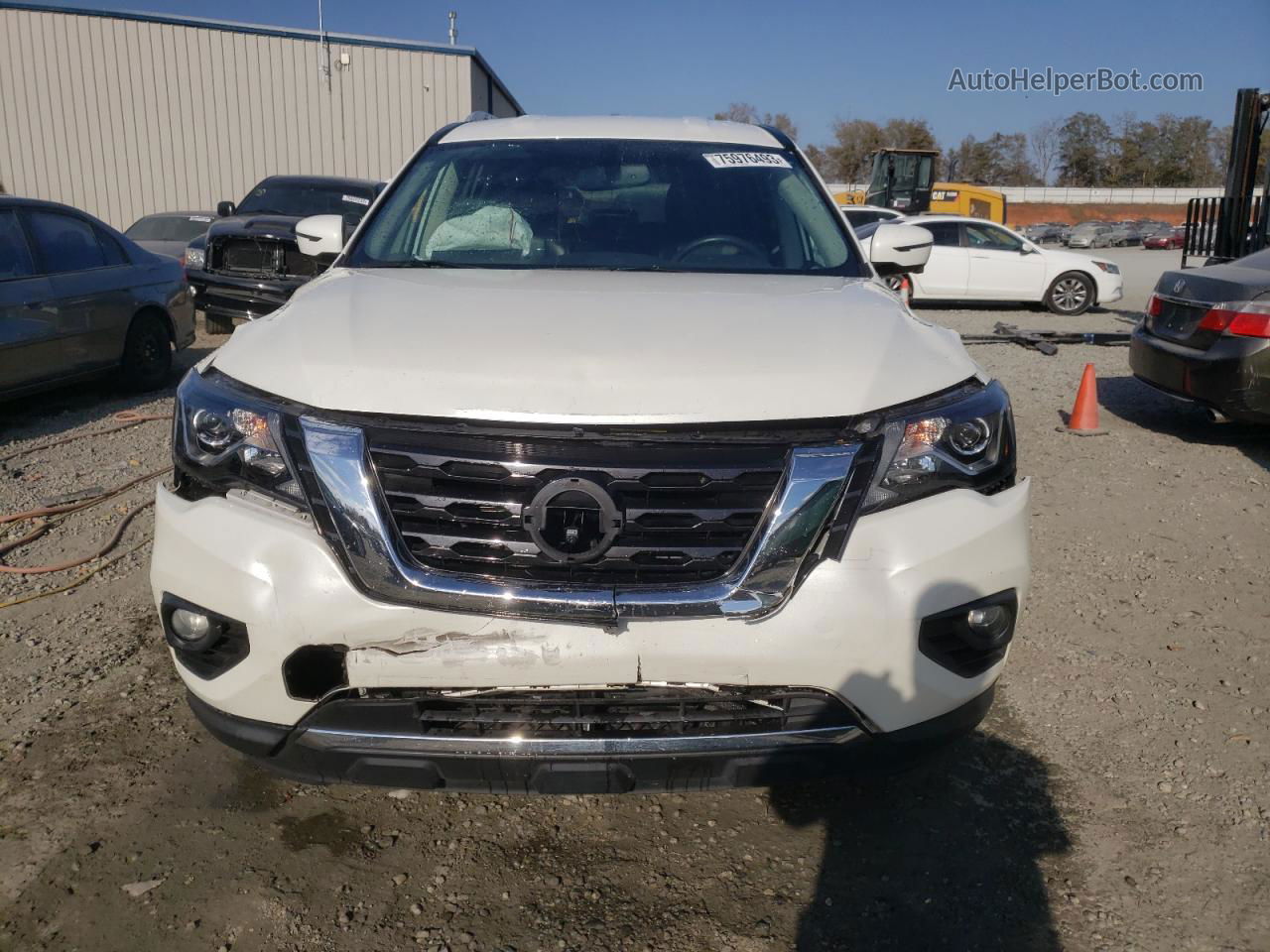 2020 Nissan Pathfinder Sl White vin: 5N1DR2CN8LC588495