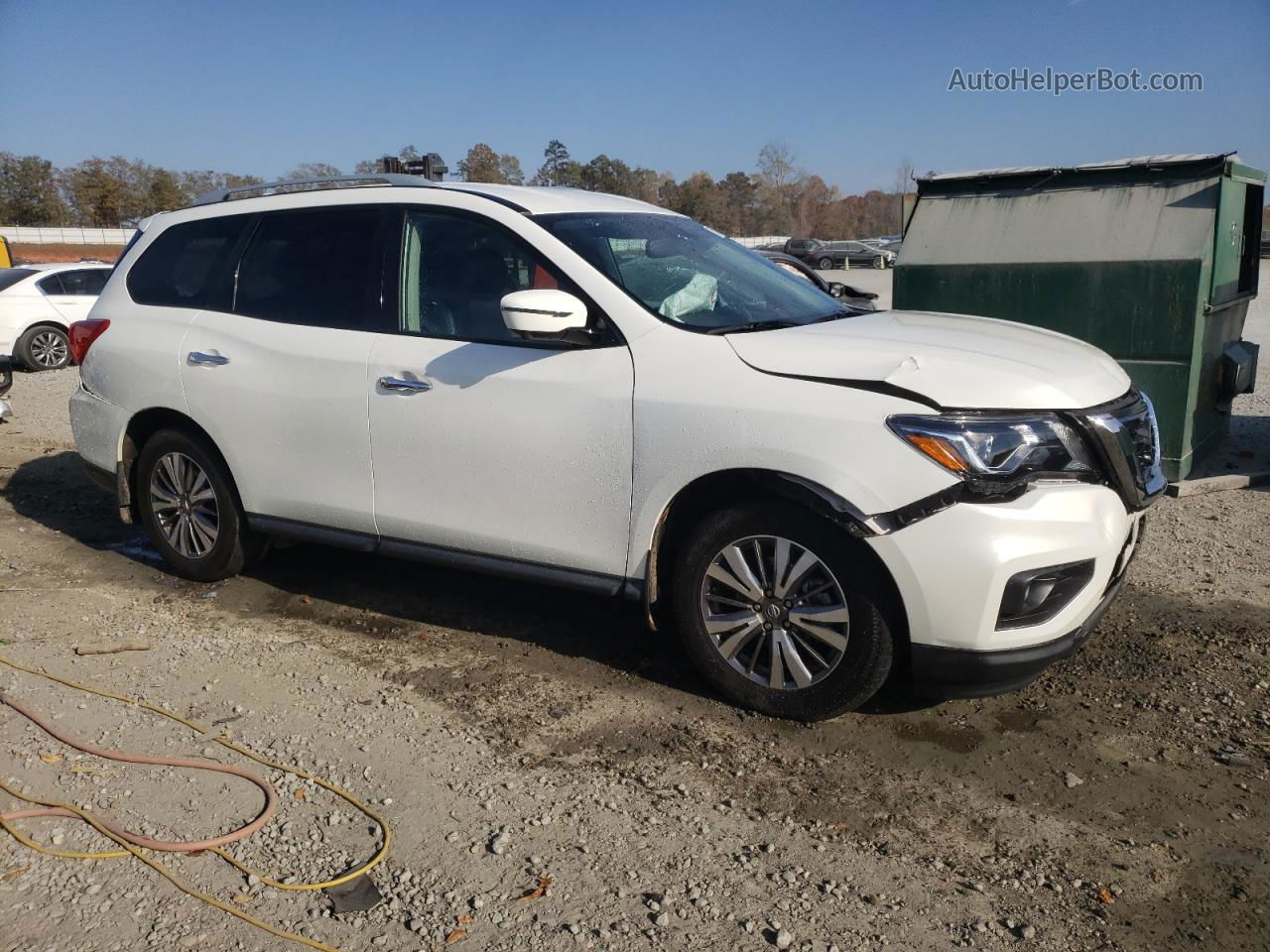 2020 Nissan Pathfinder Sl White vin: 5N1DR2CN8LC588495