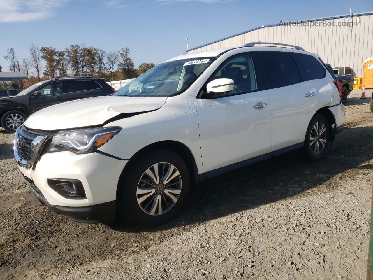 2020 Nissan Pathfinder Sl White vin: 5N1DR2CN8LC588495