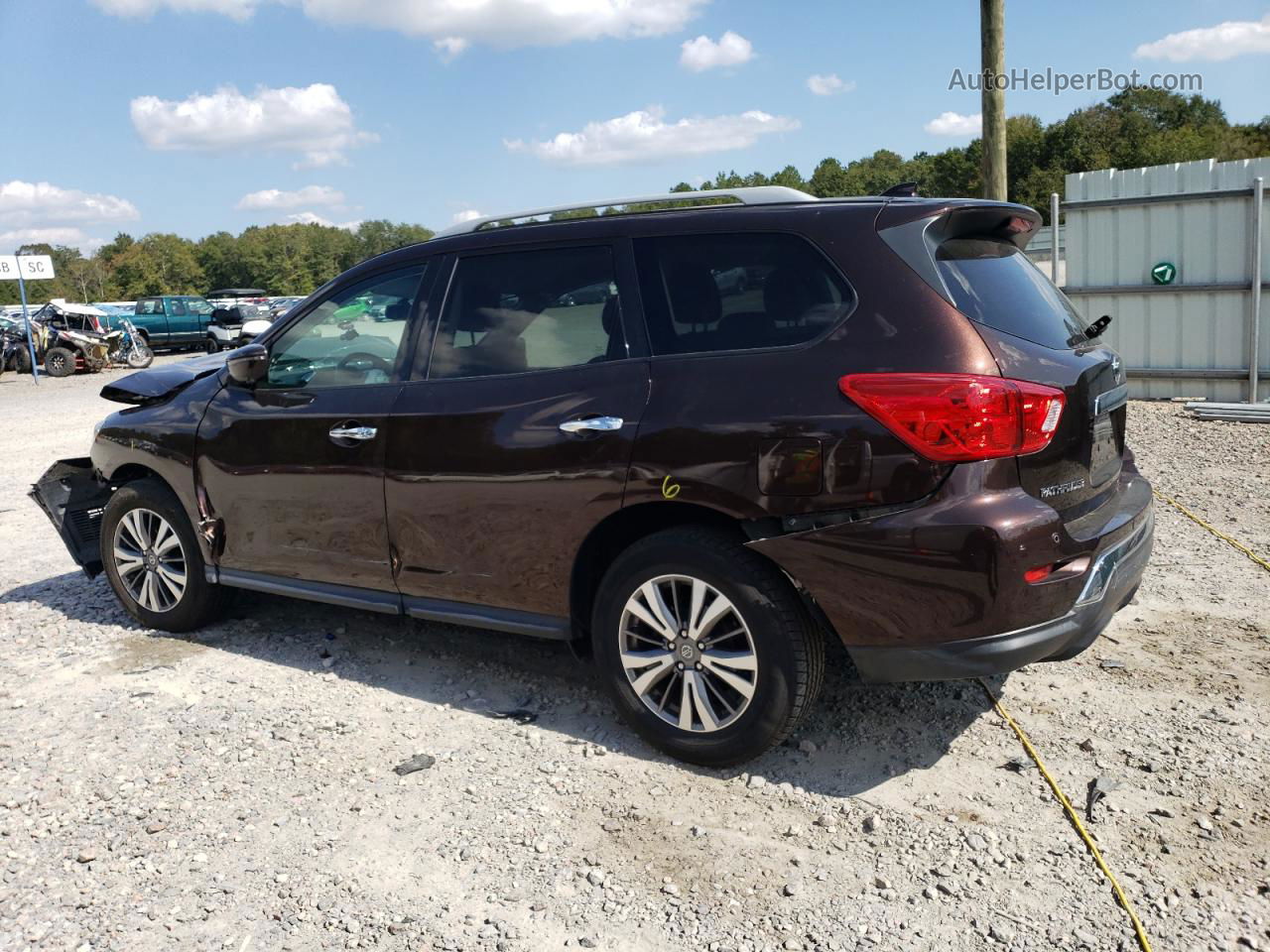 2020 Nissan Pathfinder Sl Maroon vin: 5N1DR2CN8LC609152