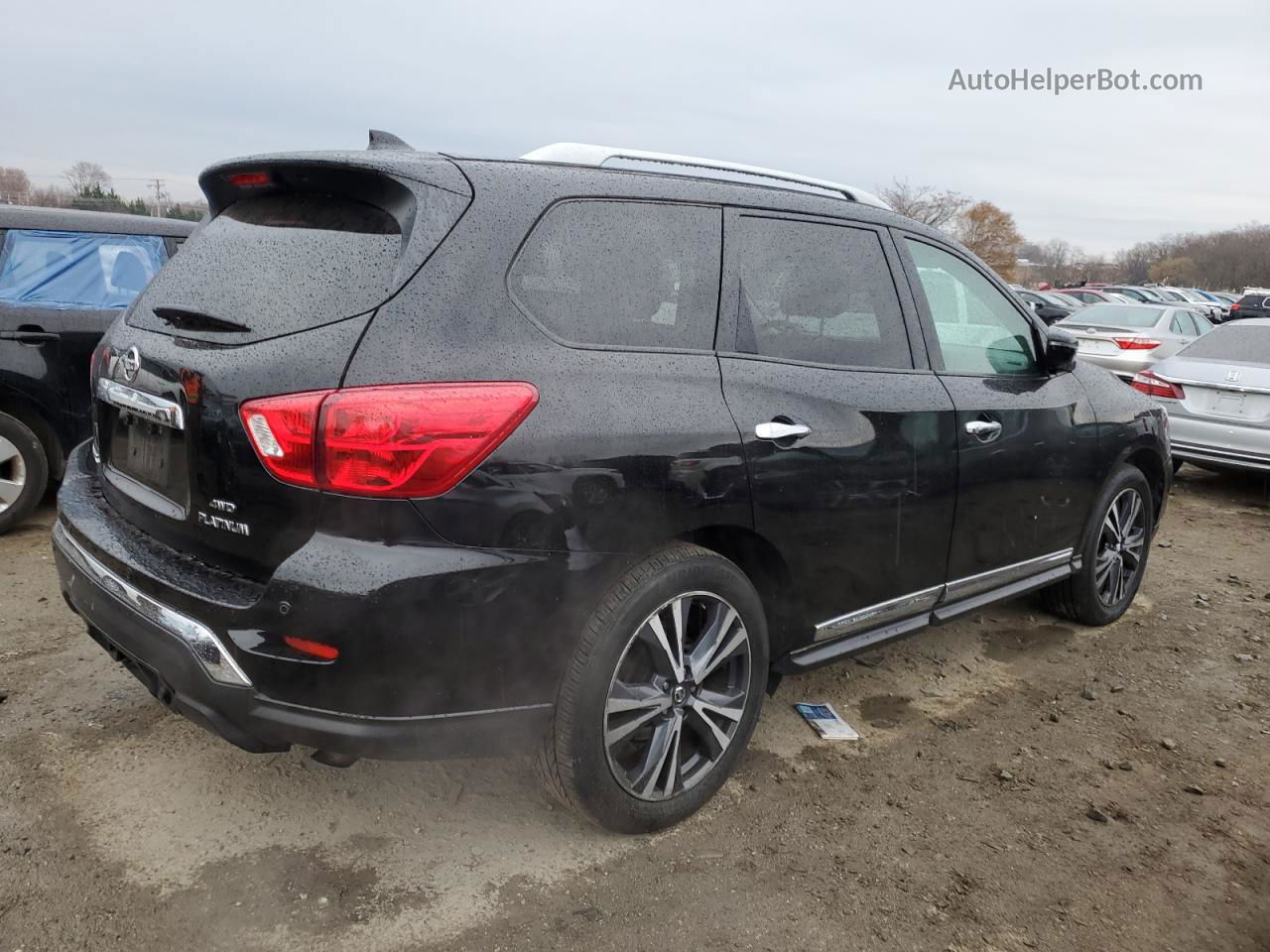 2020 Nissan Pathfinder Platinum Черный vin: 5N1DR2DM0LC586522