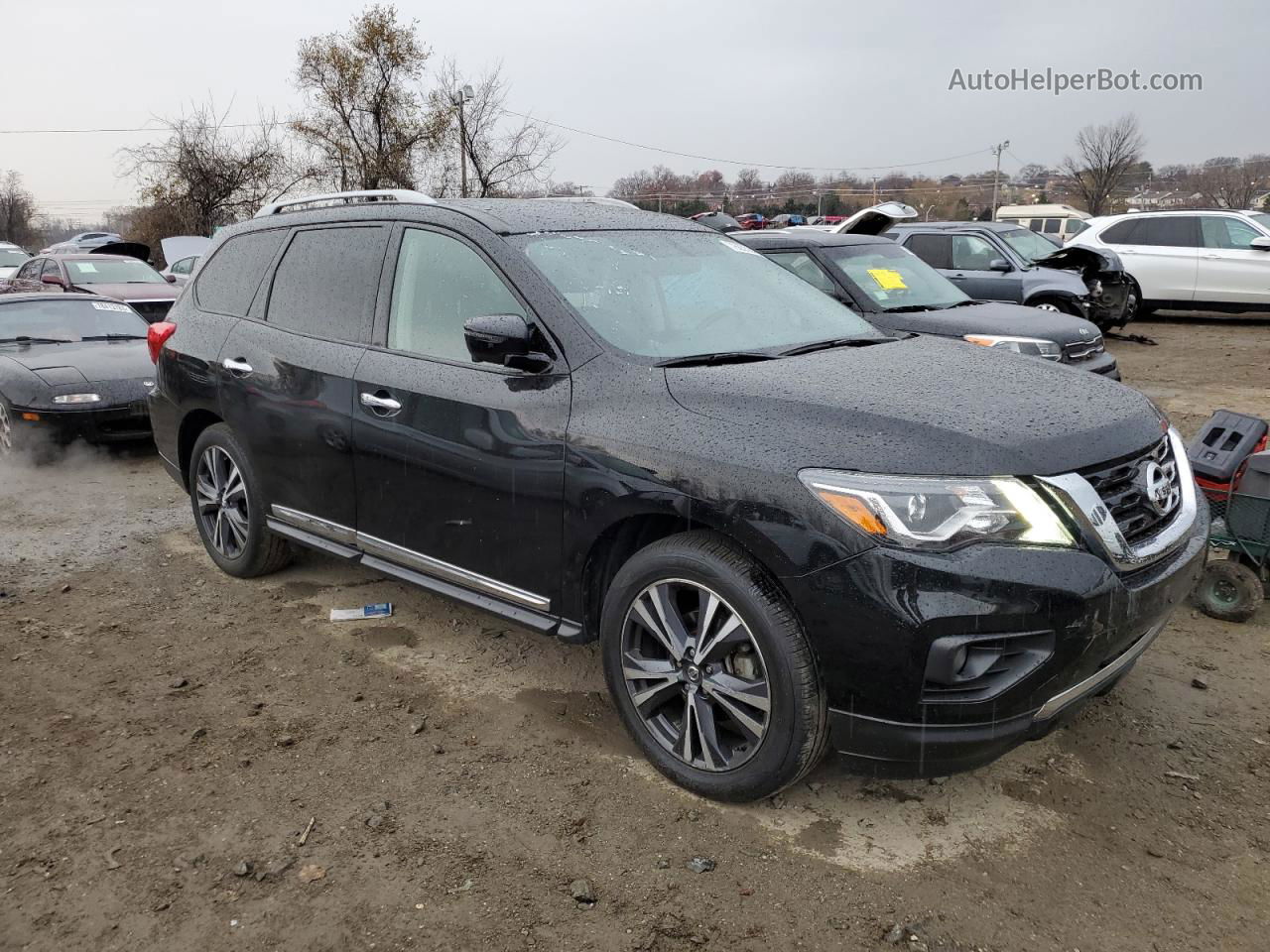 2020 Nissan Pathfinder Platinum Черный vin: 5N1DR2DM0LC586522