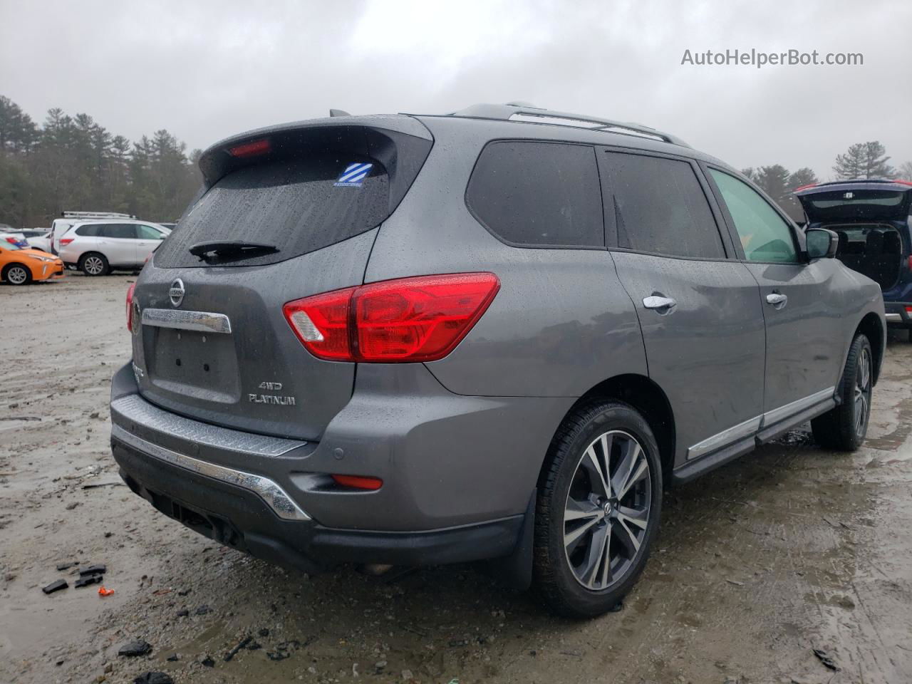 2020 Nissan Pathfinder Platinum Gray vin: 5N1DR2DM1LC576663