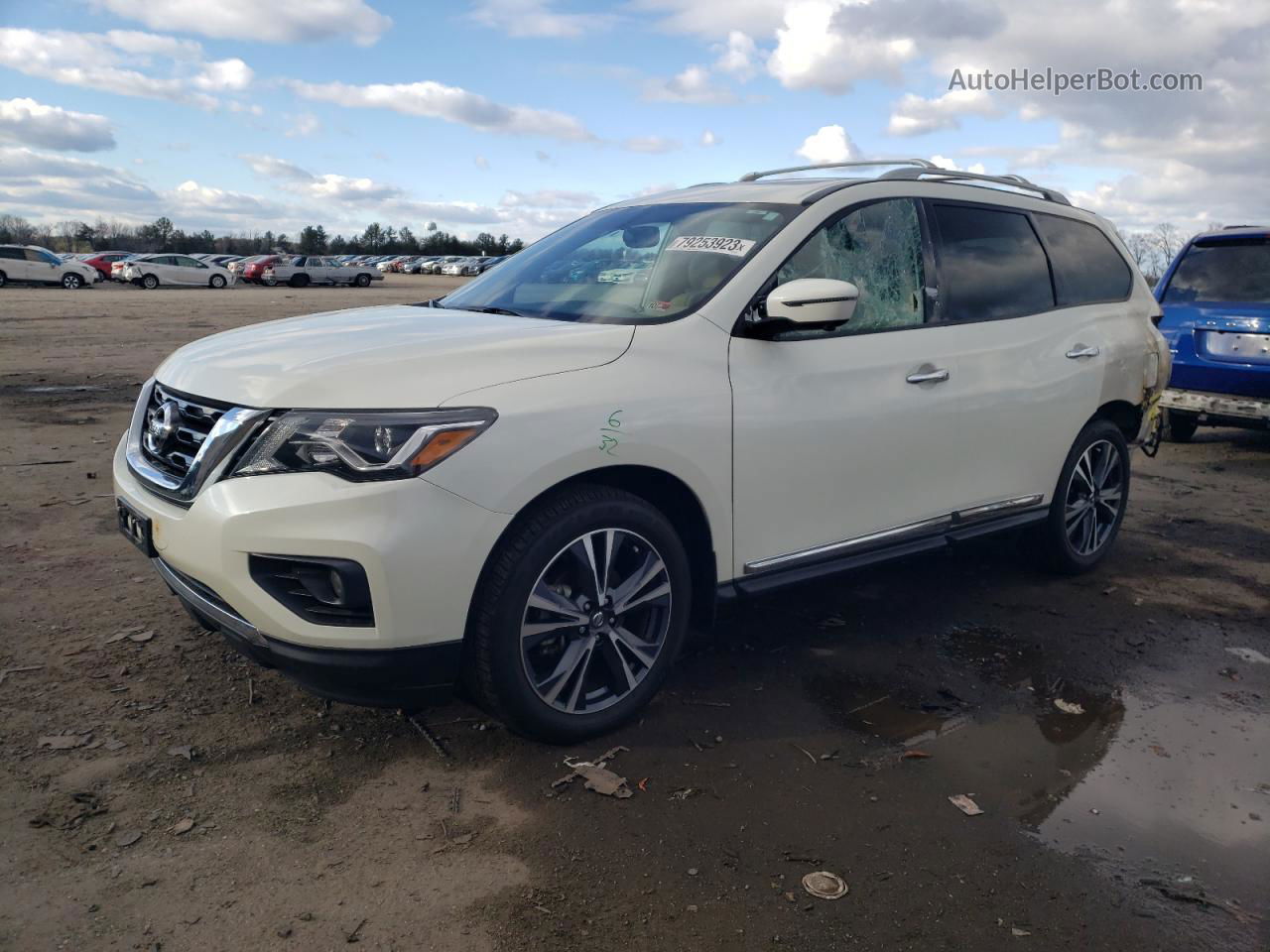 2020 Nissan Pathfinder Platinum White vin: 5N1DR2DM5LC631020