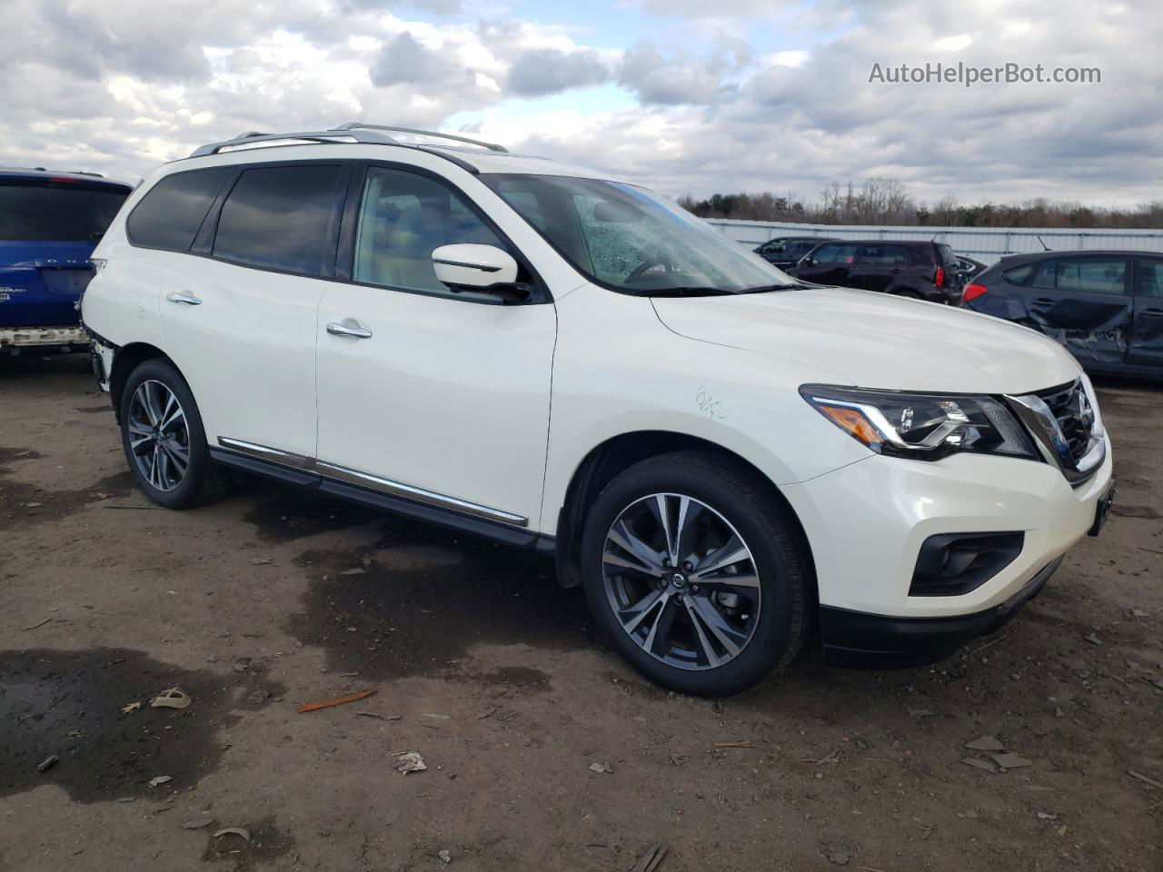 2020 Nissan Pathfinder Platinum Белый vin: 5N1DR2DM5LC631020