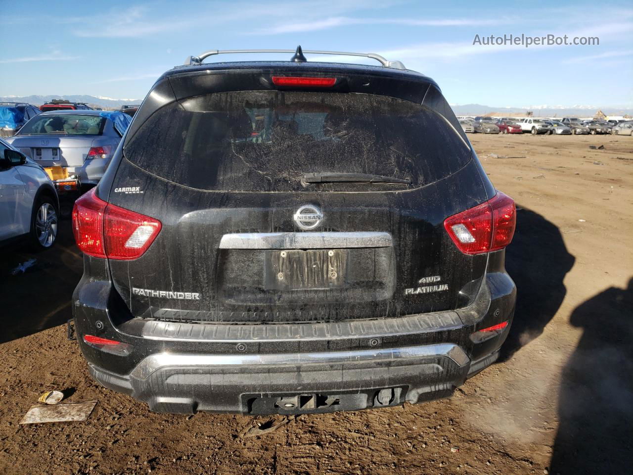 2020 Nissan Pathfinder Platinum Черный vin: 5N1DR2DM7LC607477