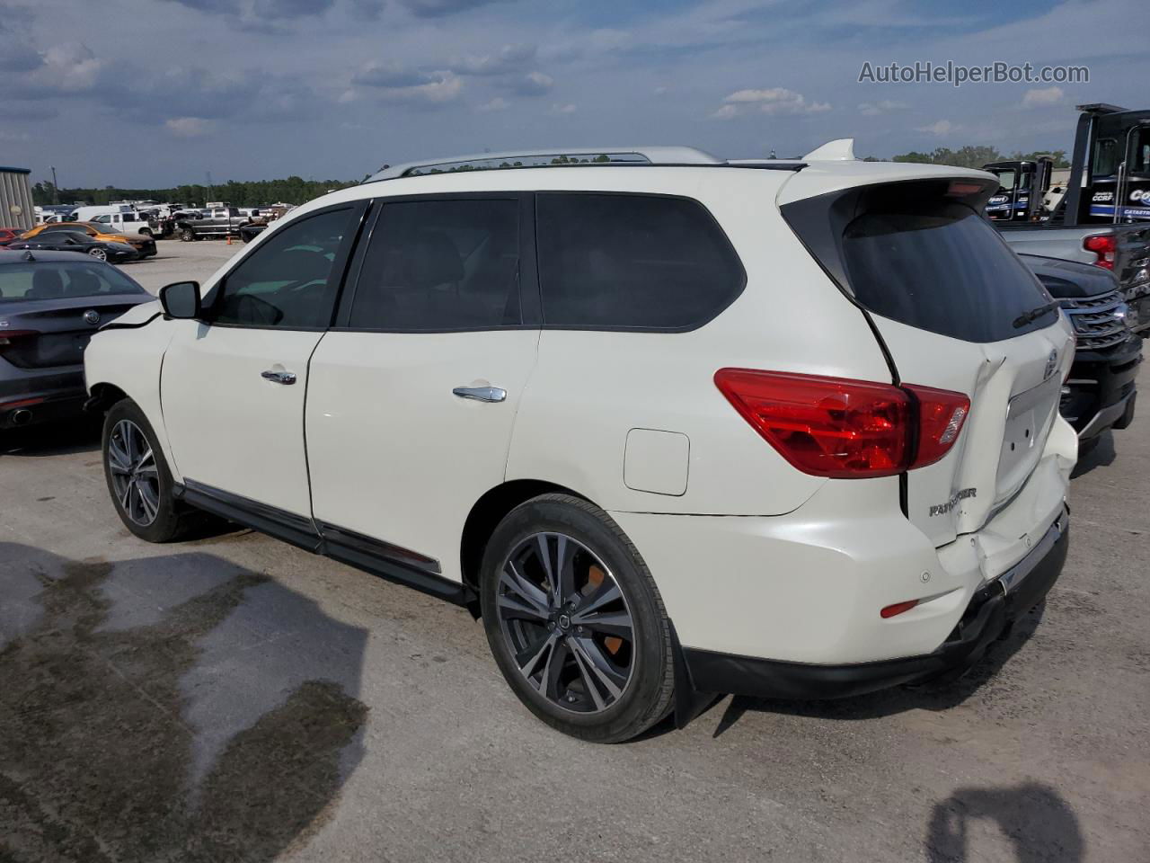 2020 Nissan Pathfinder Platinum White vin: 5N1DR2DN5LC575413