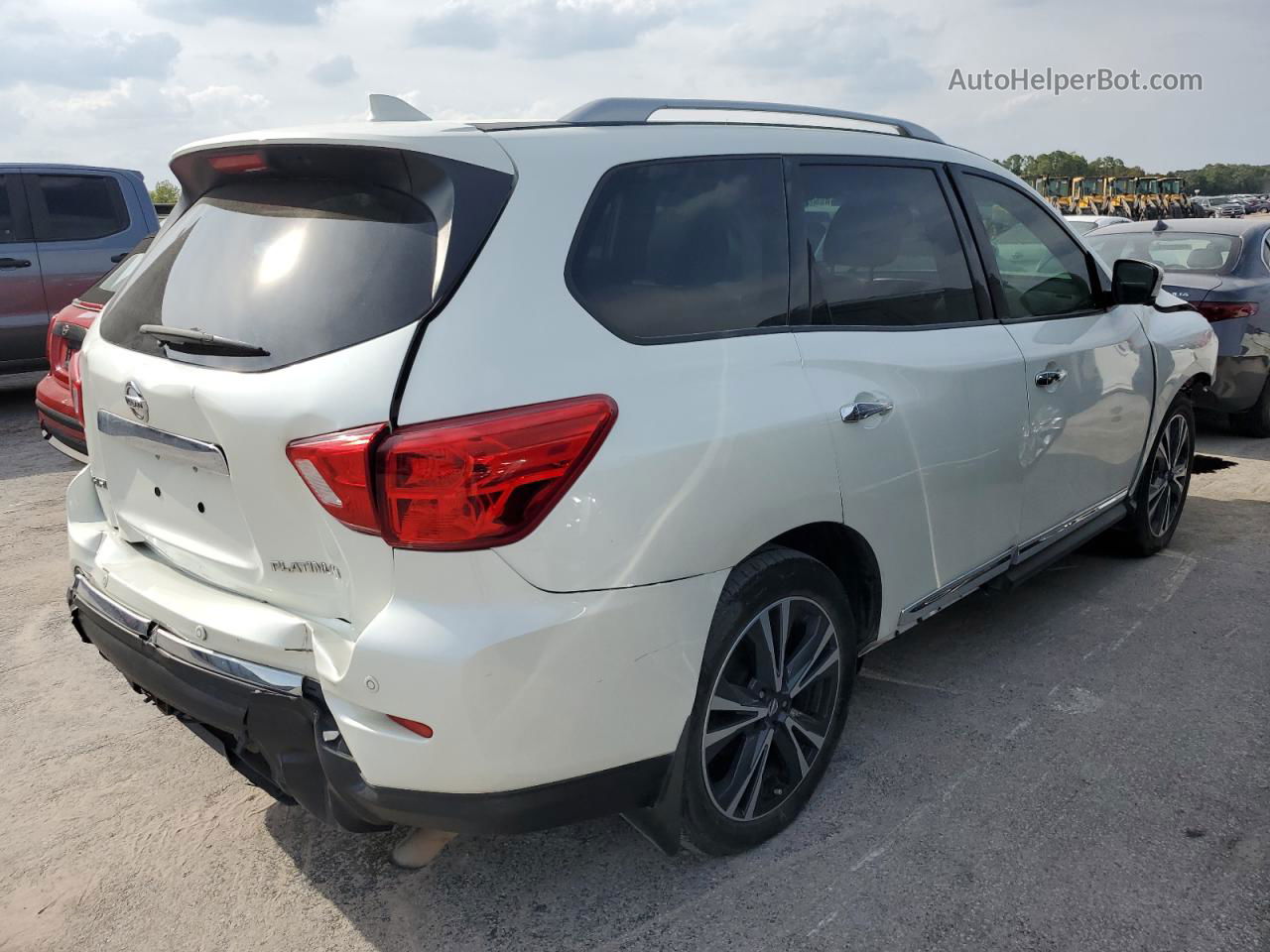 2020 Nissan Pathfinder Platinum White vin: 5N1DR2DN5LC575413