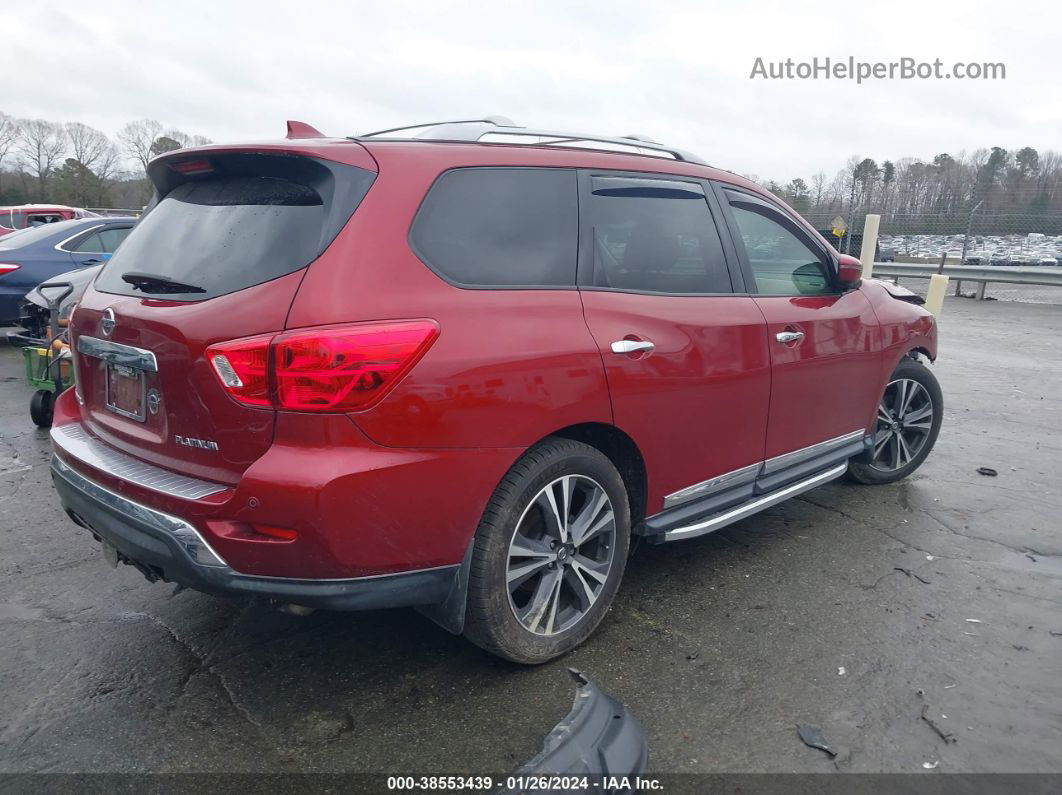 2020 Nissan Pathfinder Platinum 2wd Red vin: 5N1DR2DNXLC584060