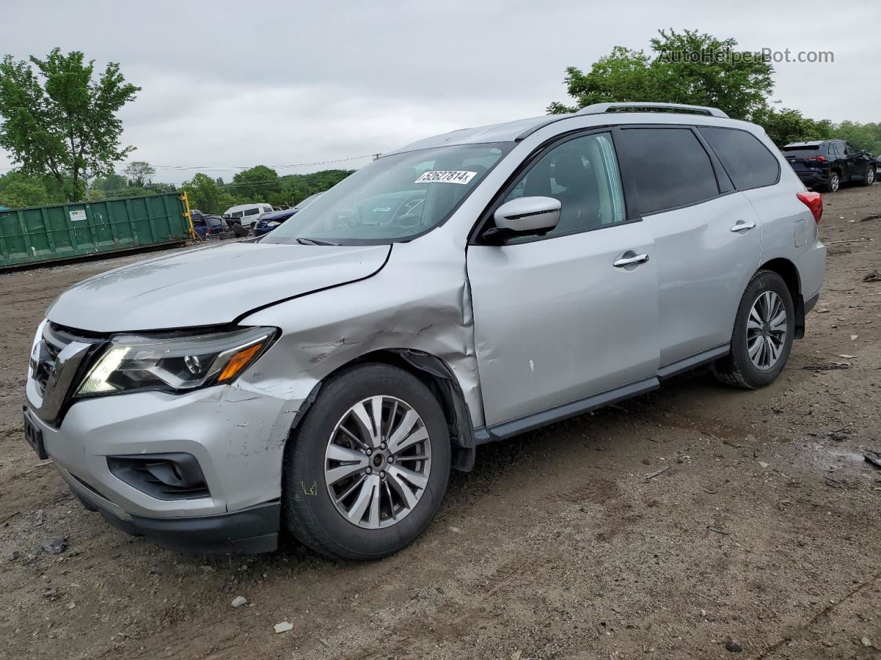 2017 Nissan Pathfinder S Silver vin: 5N1DR2MM0HC600104