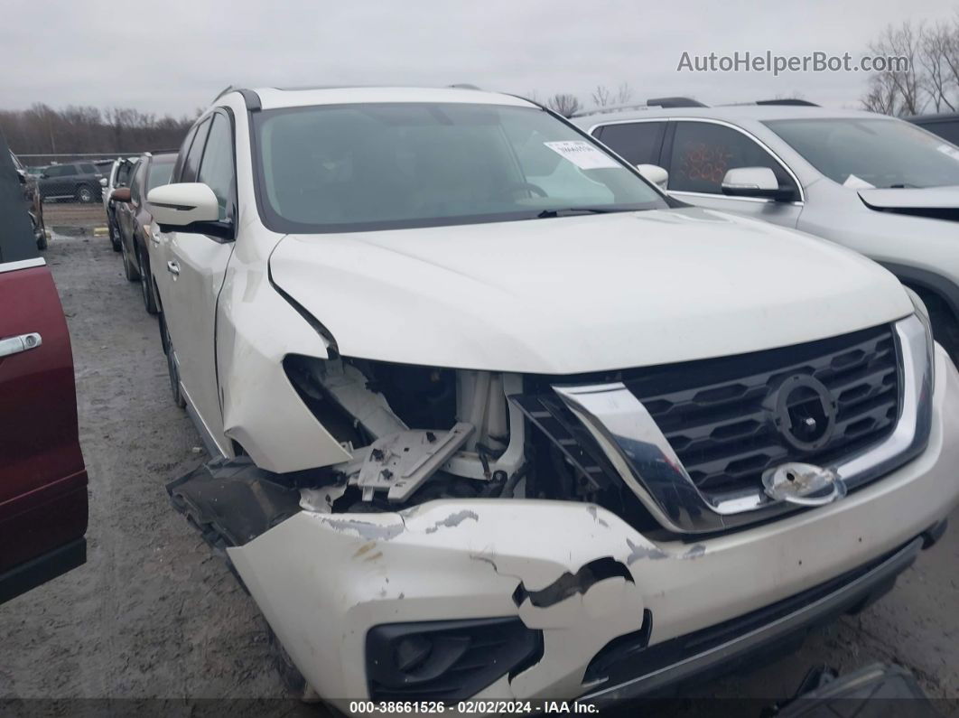 2017 Nissan Pathfinder Platinum White vin: 5N1DR2MM0HC637718