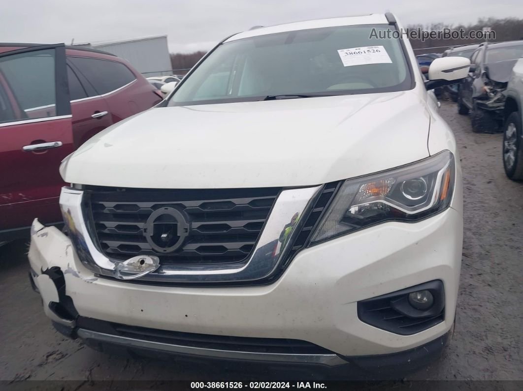 2017 Nissan Pathfinder Platinum White vin: 5N1DR2MM0HC637718