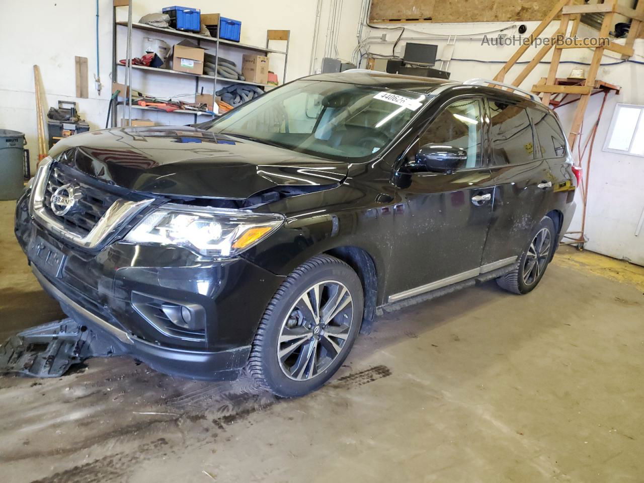 2017 Nissan Pathfinder S Black vin: 5N1DR2MM0HC908583