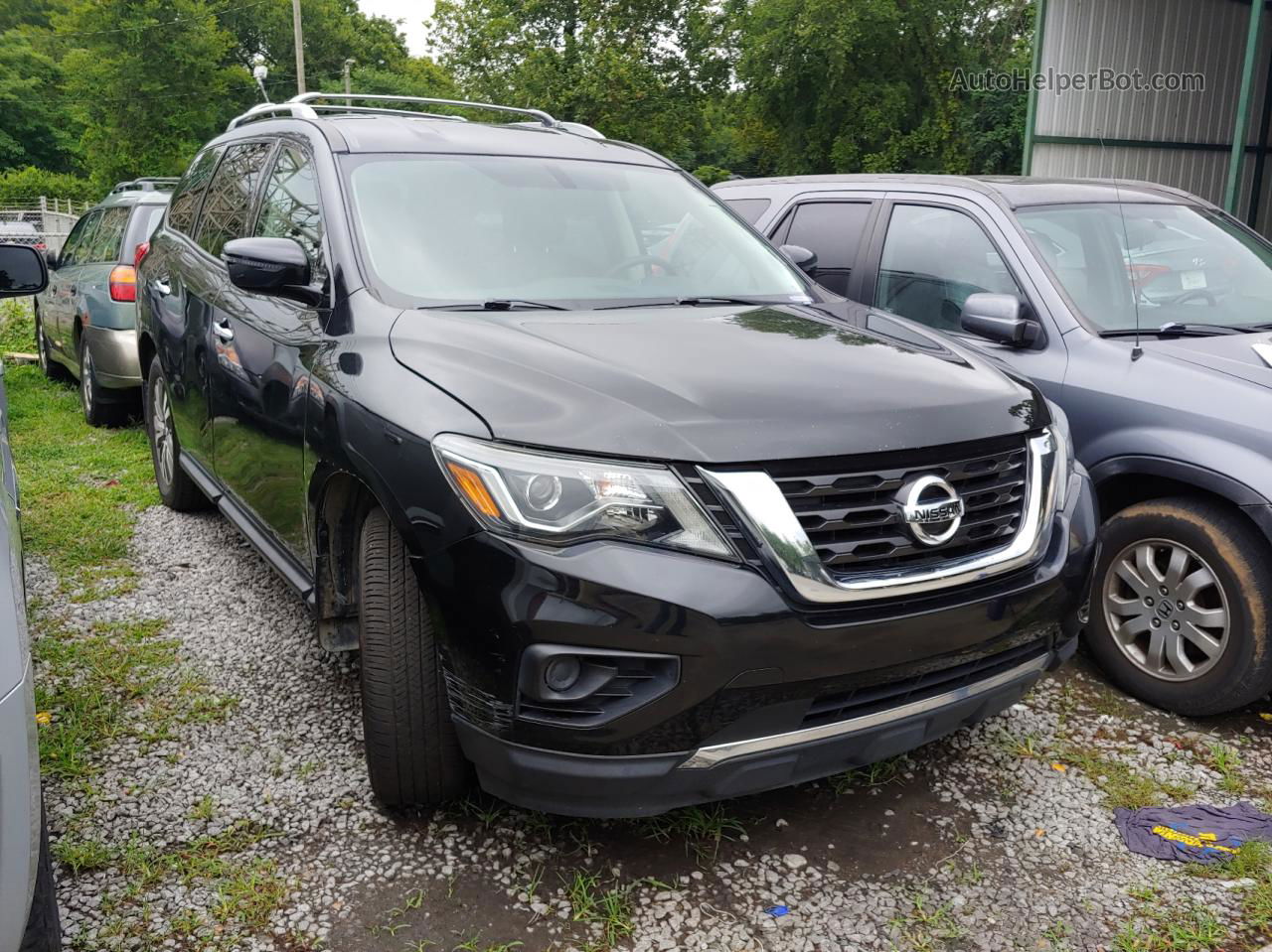 2017 Nissan Pathfinder S Black vin: 5N1DR2MM1HC683509