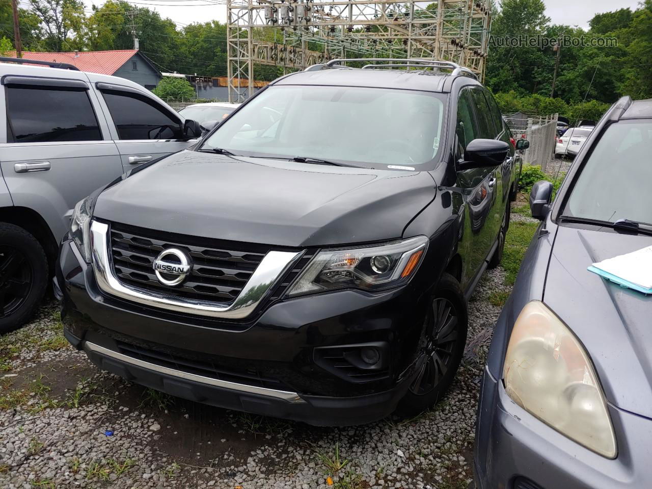 2017 Nissan Pathfinder S Black vin: 5N1DR2MM1HC683509