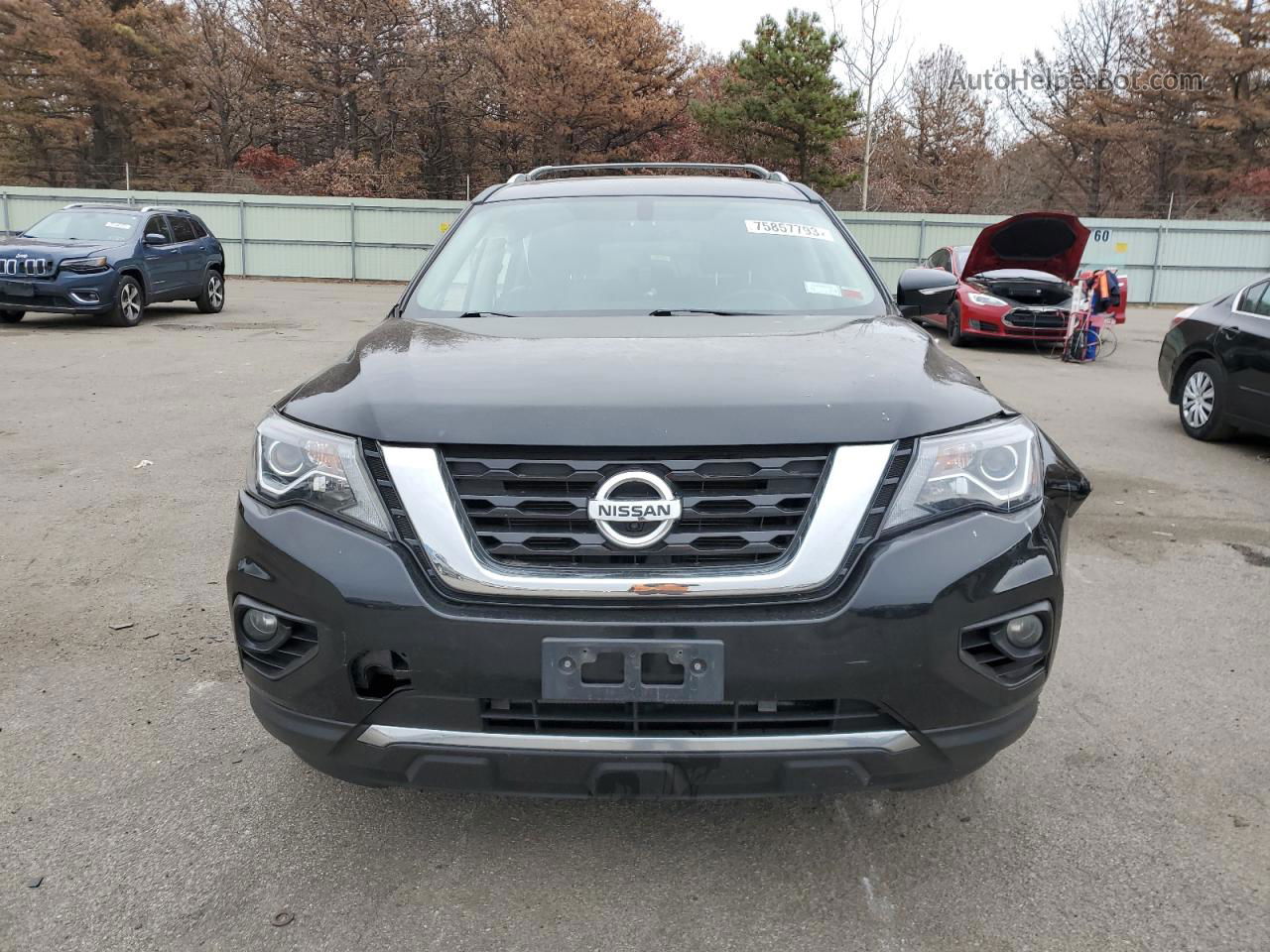 2017 Nissan Pathfinder S Черный vin: 5N1DR2MM2HC618913