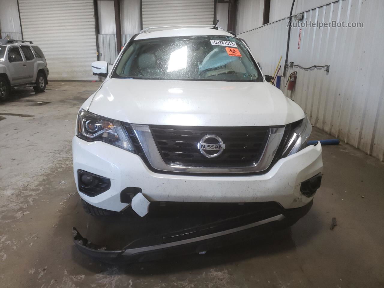 2017 Nissan Pathfinder S Белый vin: 5N1DR2MM2HC623402