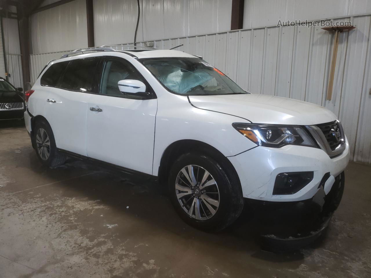 2017 Nissan Pathfinder S White vin: 5N1DR2MM2HC623402